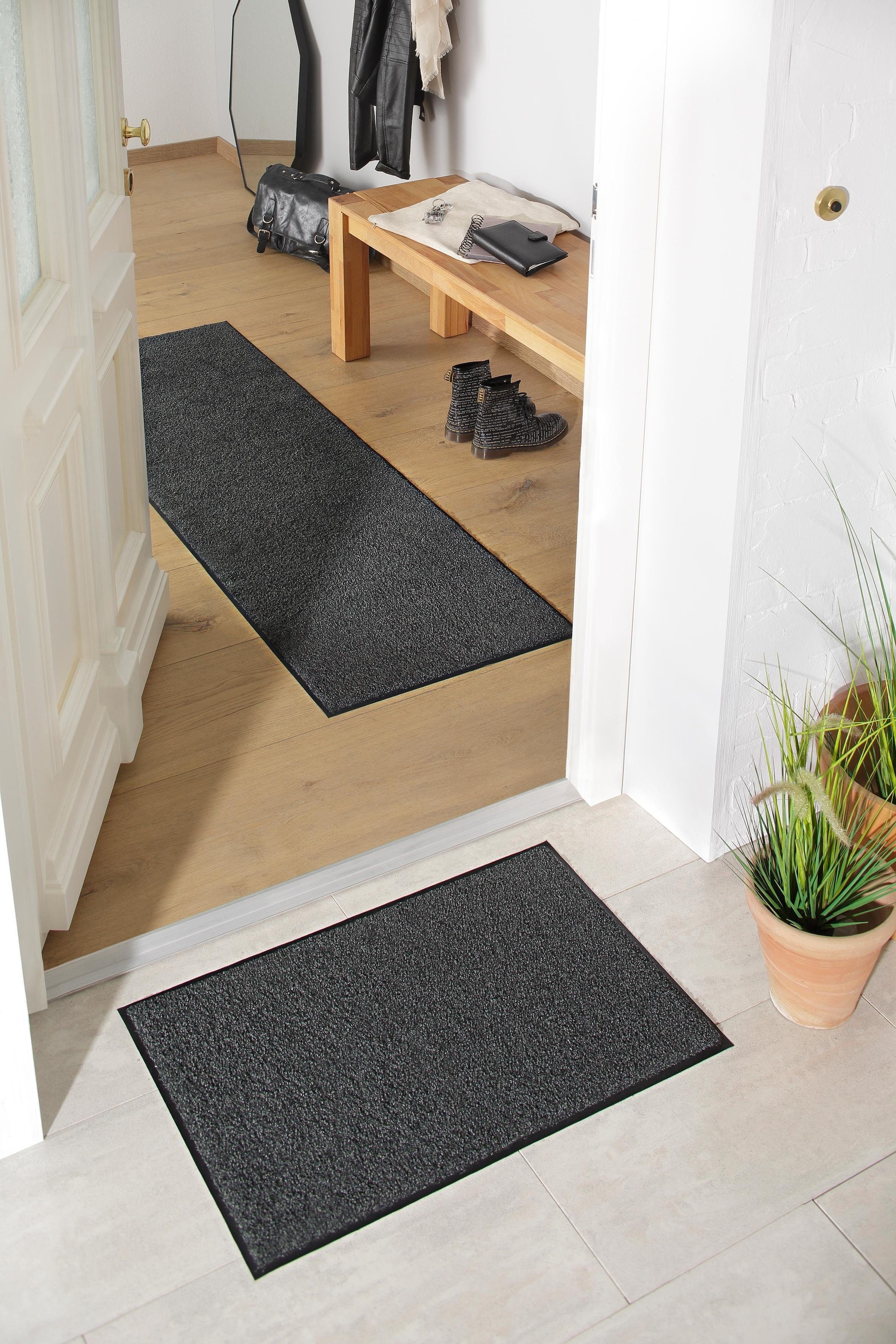 my home Fußmatte »Ember«, rechteckig, 9 mm Höhe, Schmutzfangmatte, In- und Outdoor geeignet