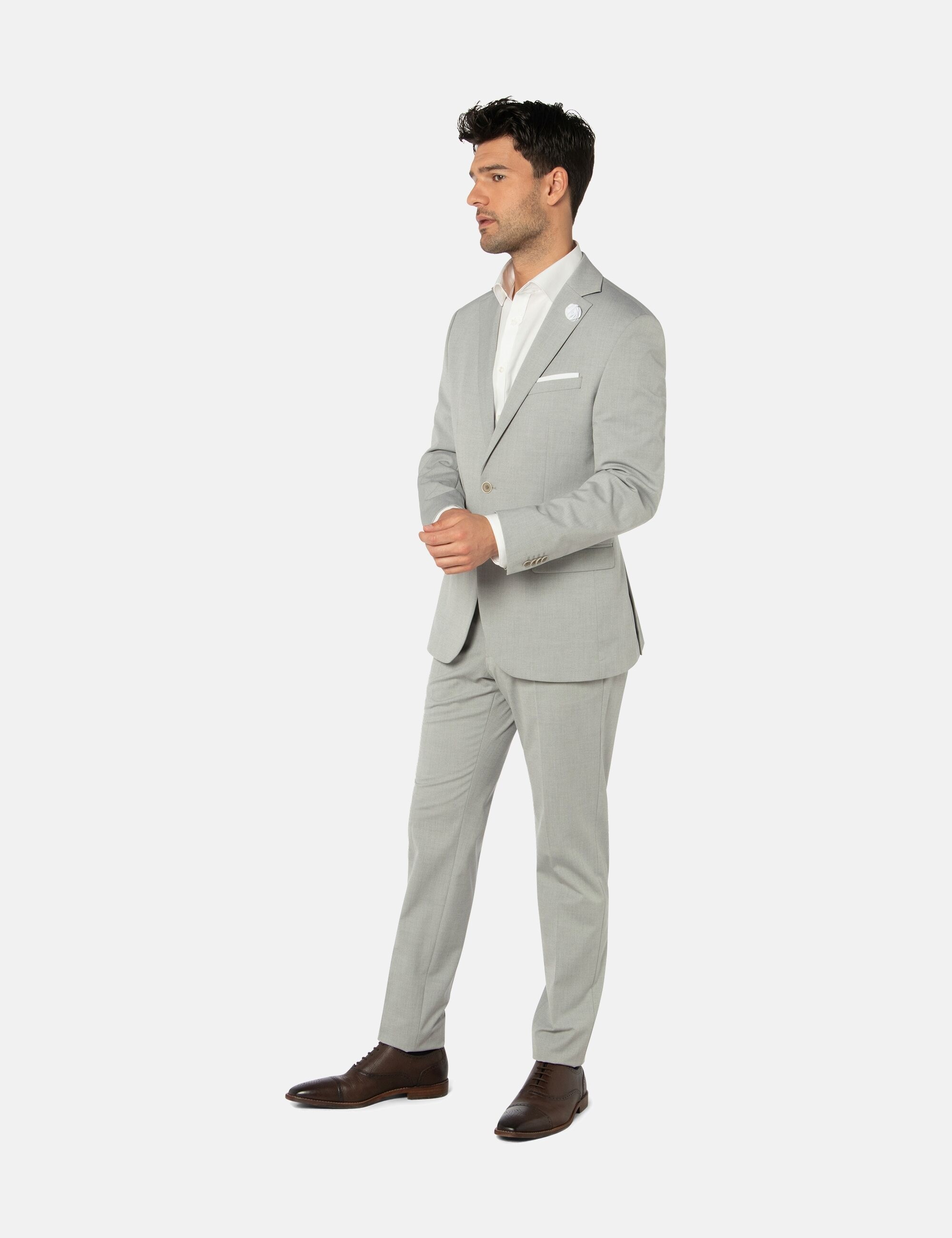 Thomas Goodwin Anzug »3024-90«, (2 tlg.), slim fit, mit modischen Accessoires