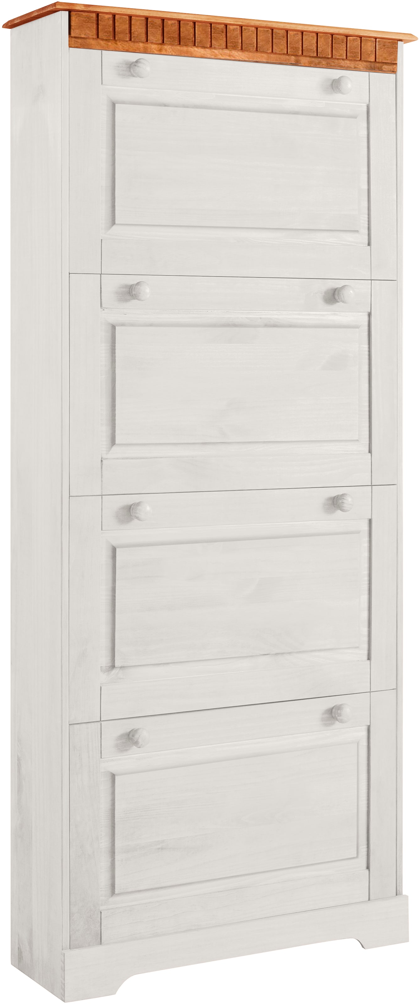 Home affaire Schuhschrank »Lisa«, mit 4 Klappen, Höhe 172 cm, Breite 75 cm