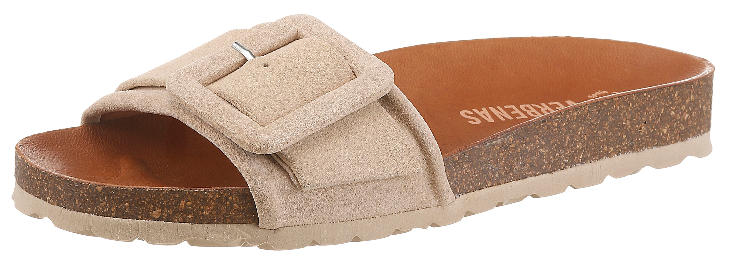VERBENAS Pantolette "REIKO VELOUR" Sommerschuh, Urlaubsschuh, Strandschuh z günstig online kaufen