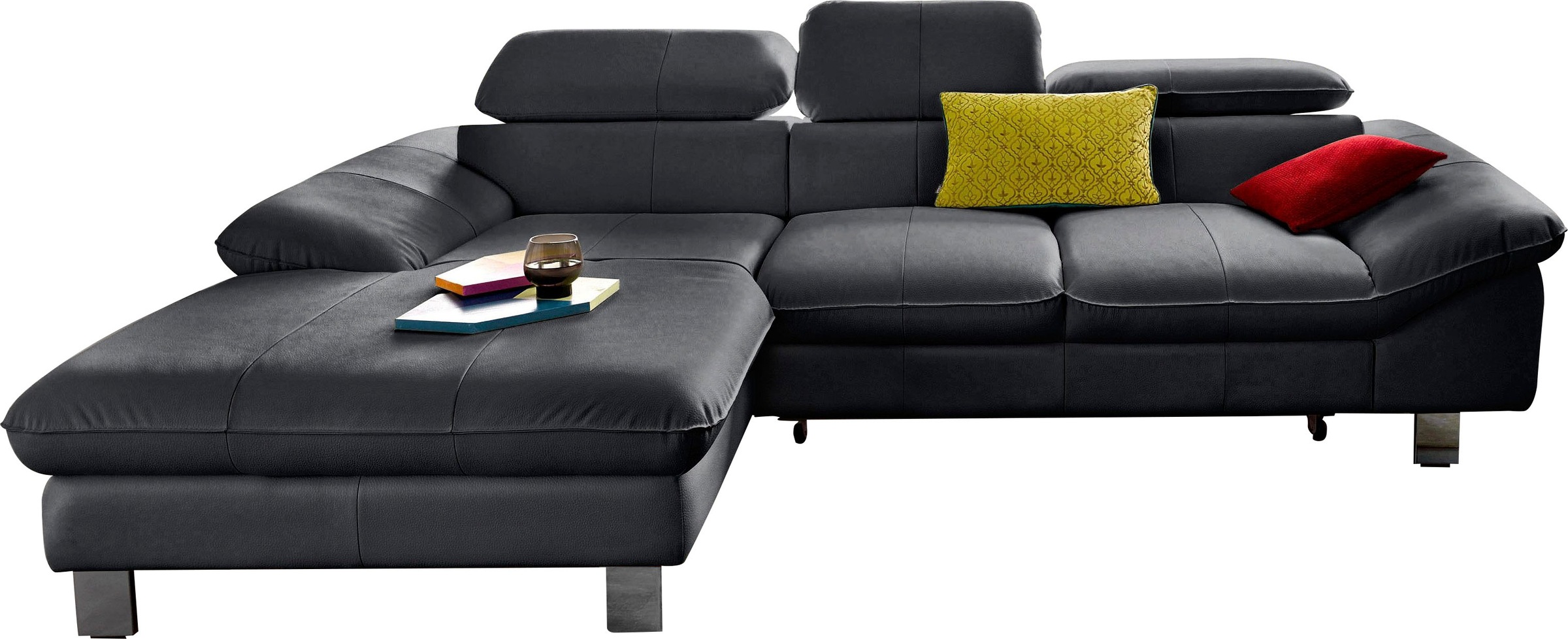COTTA Ecksofa Driver, mit Kopfteilverstellung, wahlweise mit Bettfunktion