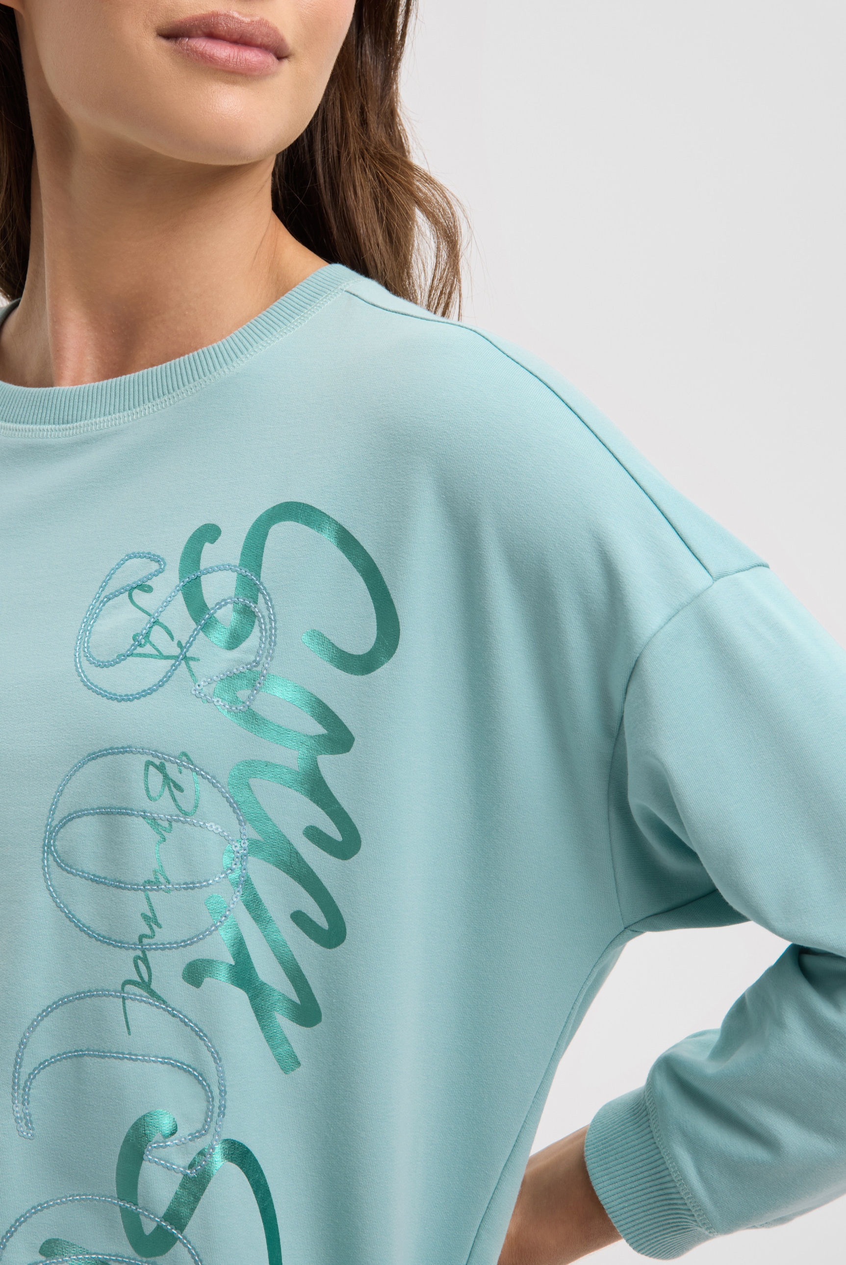 SOCCX Sweater , mit Gummizug im Saum
