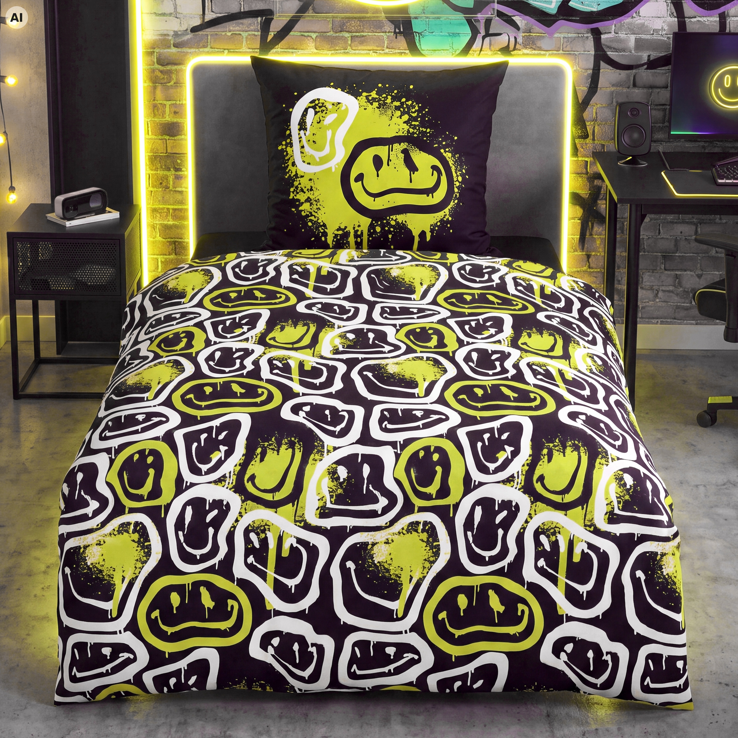 Herding Young Collection Bettwäsche »Neon Faces« 2