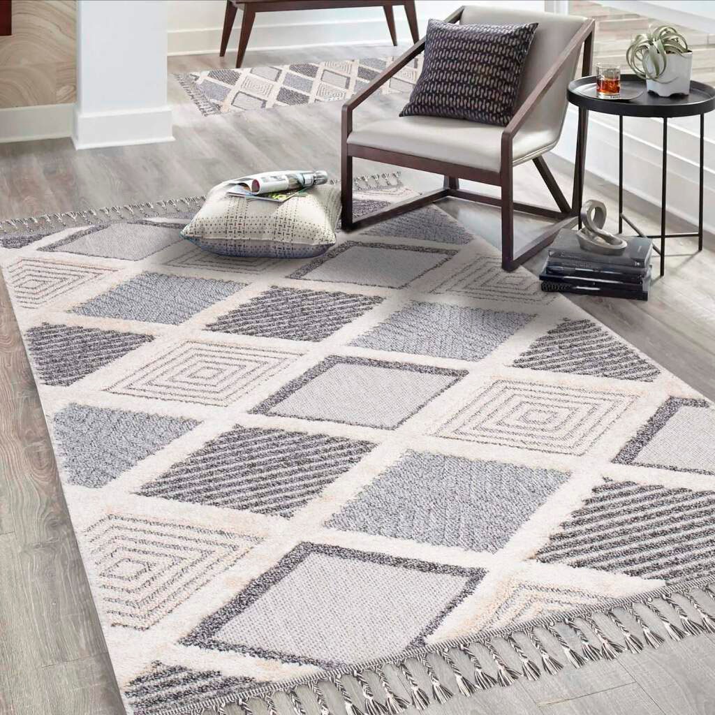 Carpet City Hochflor-Teppich "Valencia 731" rechteckig 20 mm Höhe Läufer, B günstig online kaufen