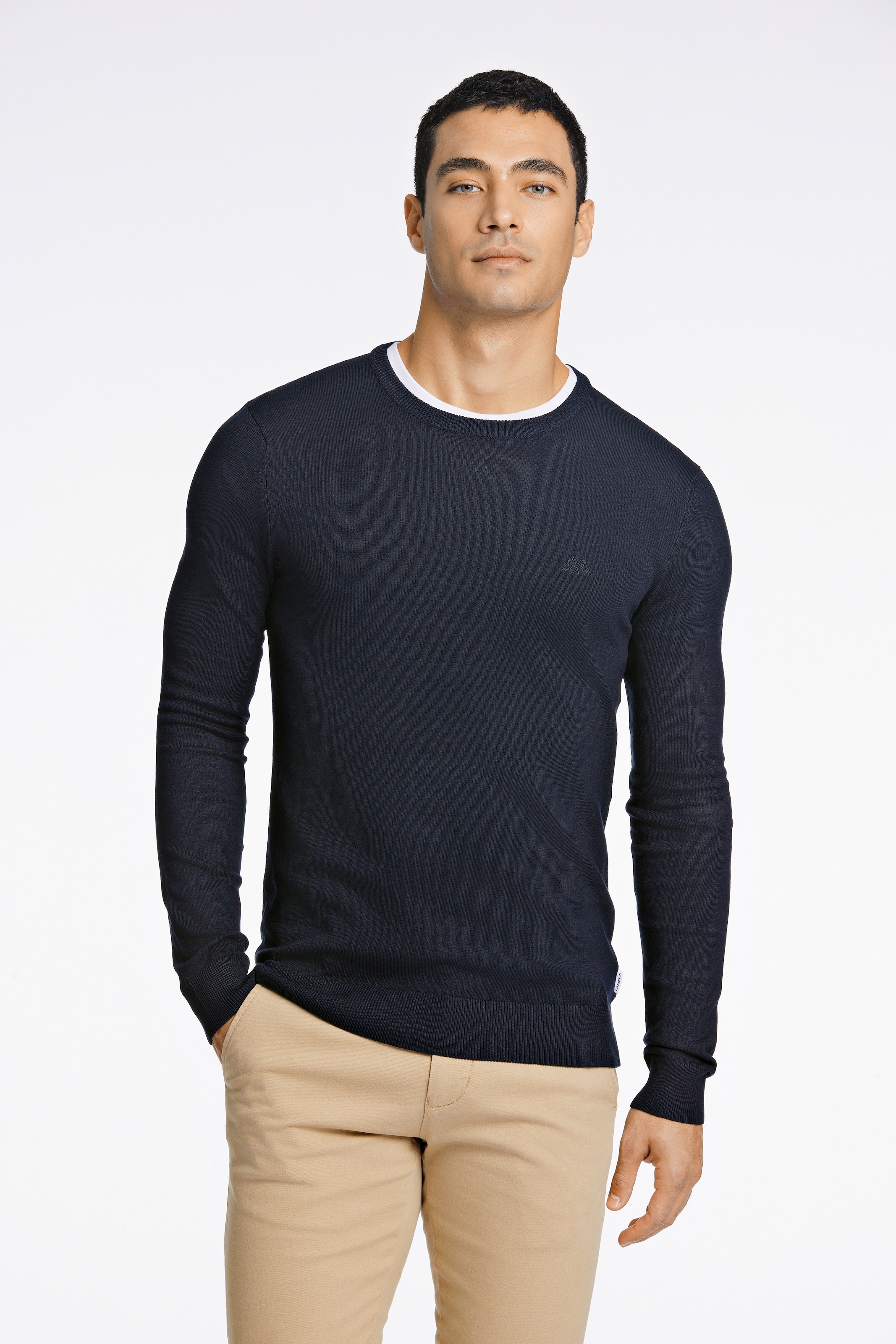 LINDBERGH Strickpullover, mit Logo-Stickerei günstig online kaufen