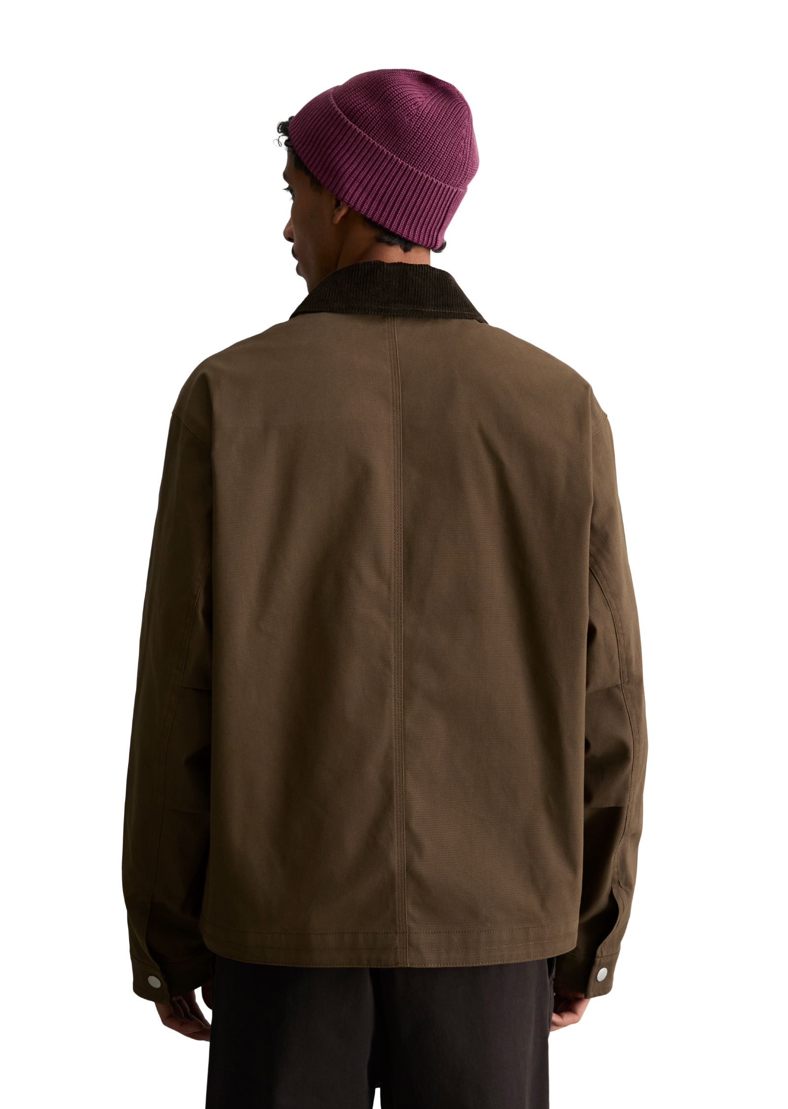 Marc O'Polo DENIM Outdoorjacke »aus recyceltem Baumwoll-Canvas« ohne Kapuze