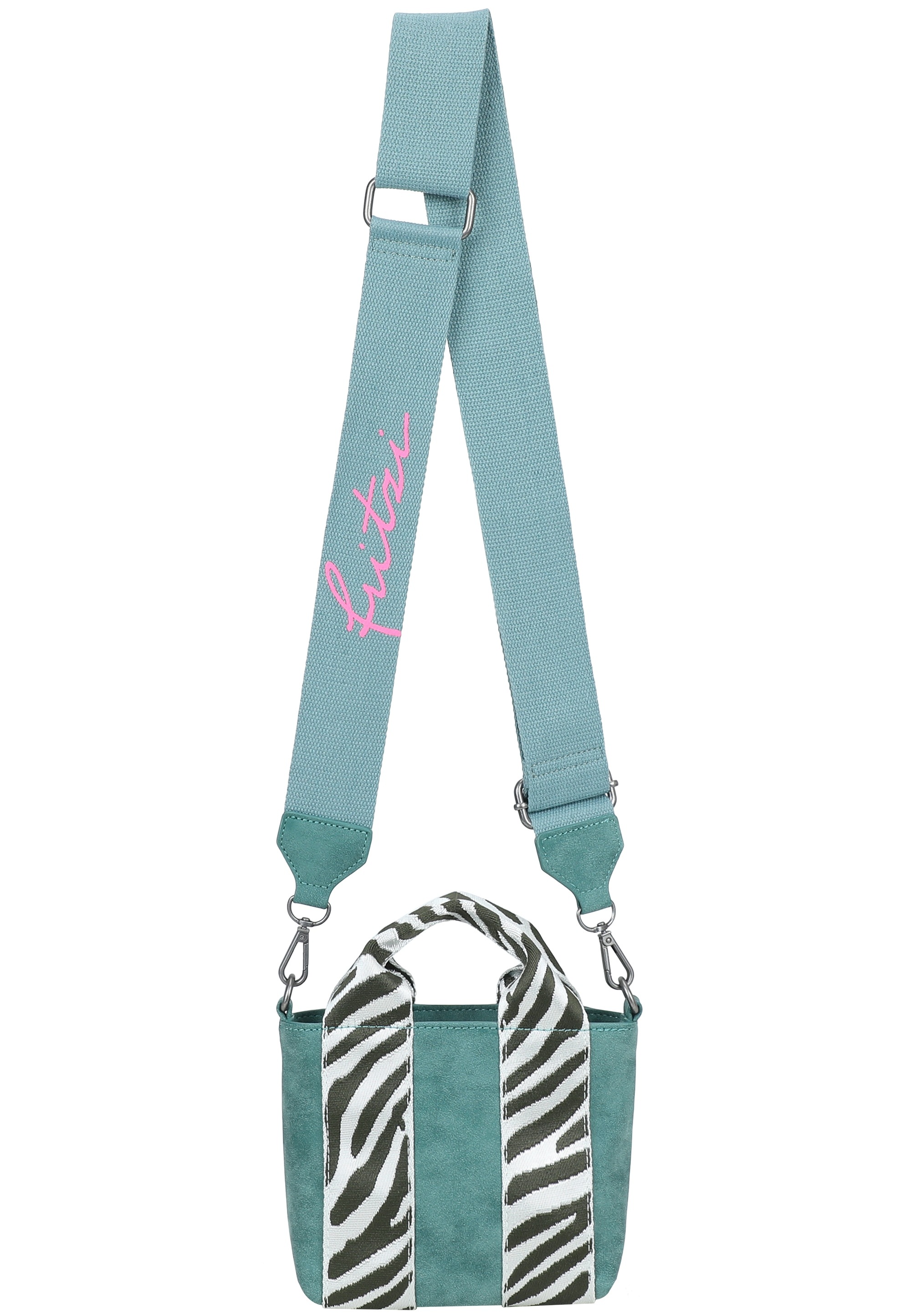 Fritzi aus Preußen Schultertasche »Fritzi Bini Jive Blackini« mit breiten Webbing-Schulterriemen