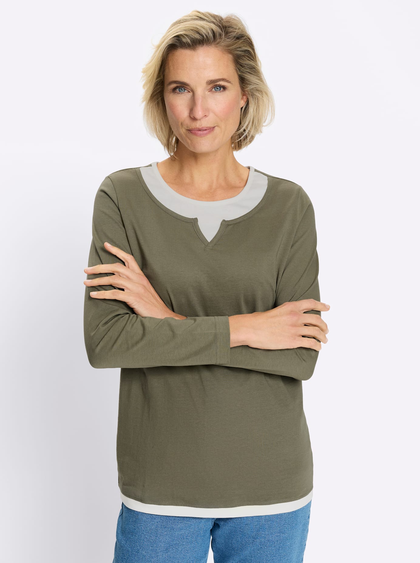 Classic Basics 2-in-1-Langarmshirt "Langarm-Shirt" 1