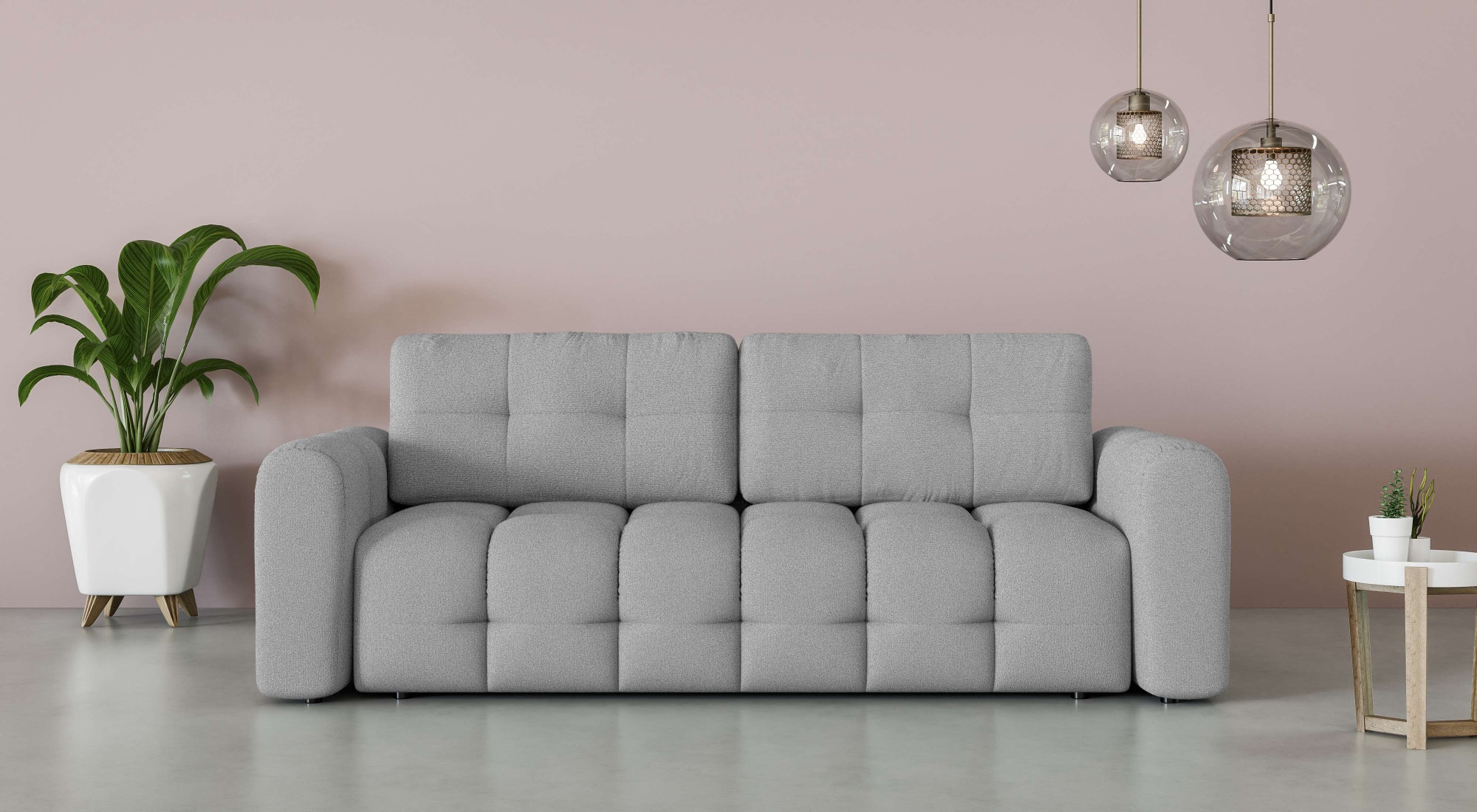 OTTO home 3-Sitzer "Manilla, wahlweise mit Bettfunktion, B/T/H 265/117/91 c günstig online kaufen