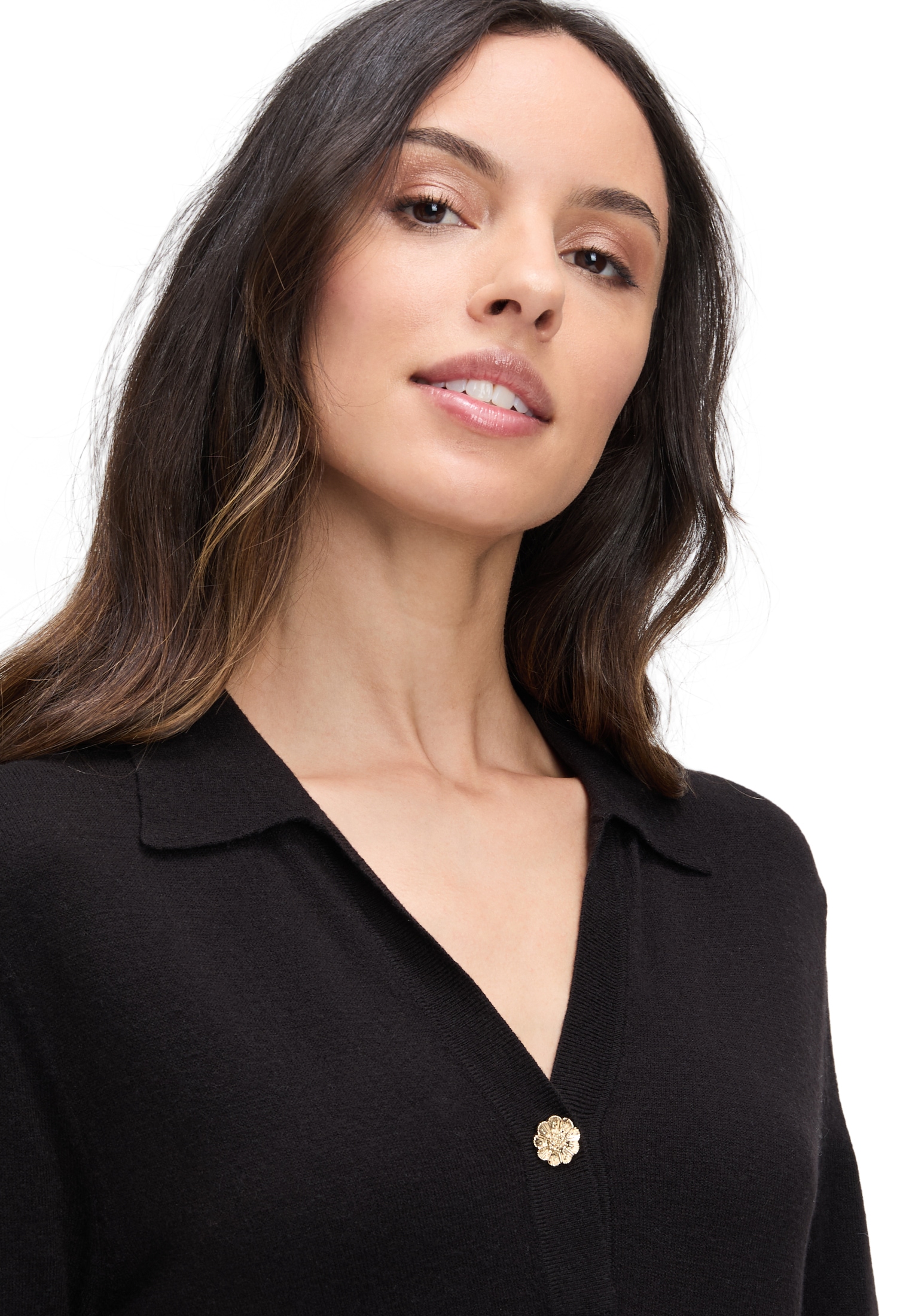 Cartoon Strickkleid »Damen Strickkleid mit Kragen« Ohne Tasche