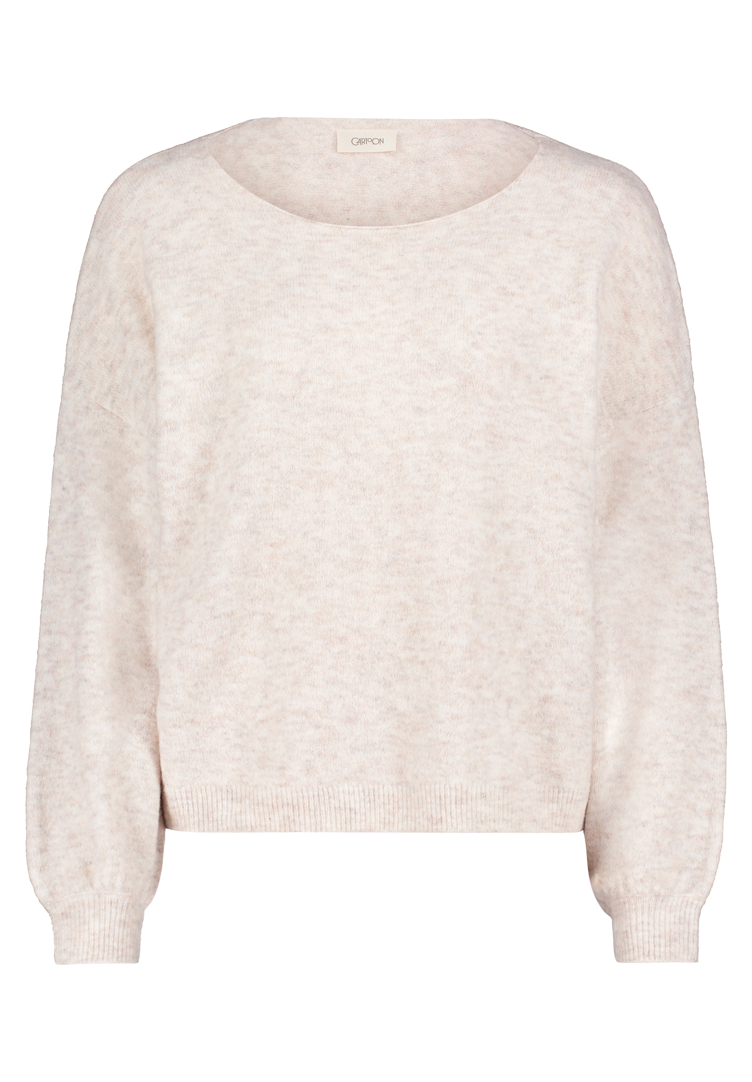 Cartoon Strickpullover »Cartoon Basic-Pullover mit Rundhalsausschnitt«, (1 tlg.), Rippbündchen