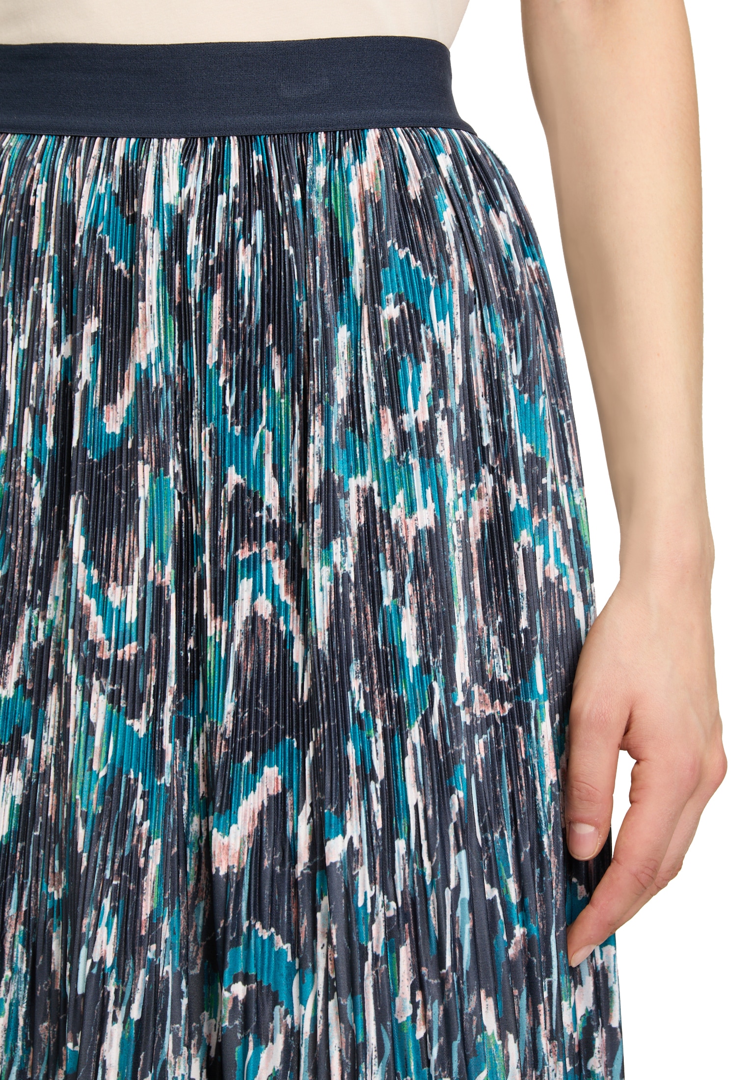 Betty&Co Midirock »Betty & Co Damen Midirock mit Plissee«, Plissee