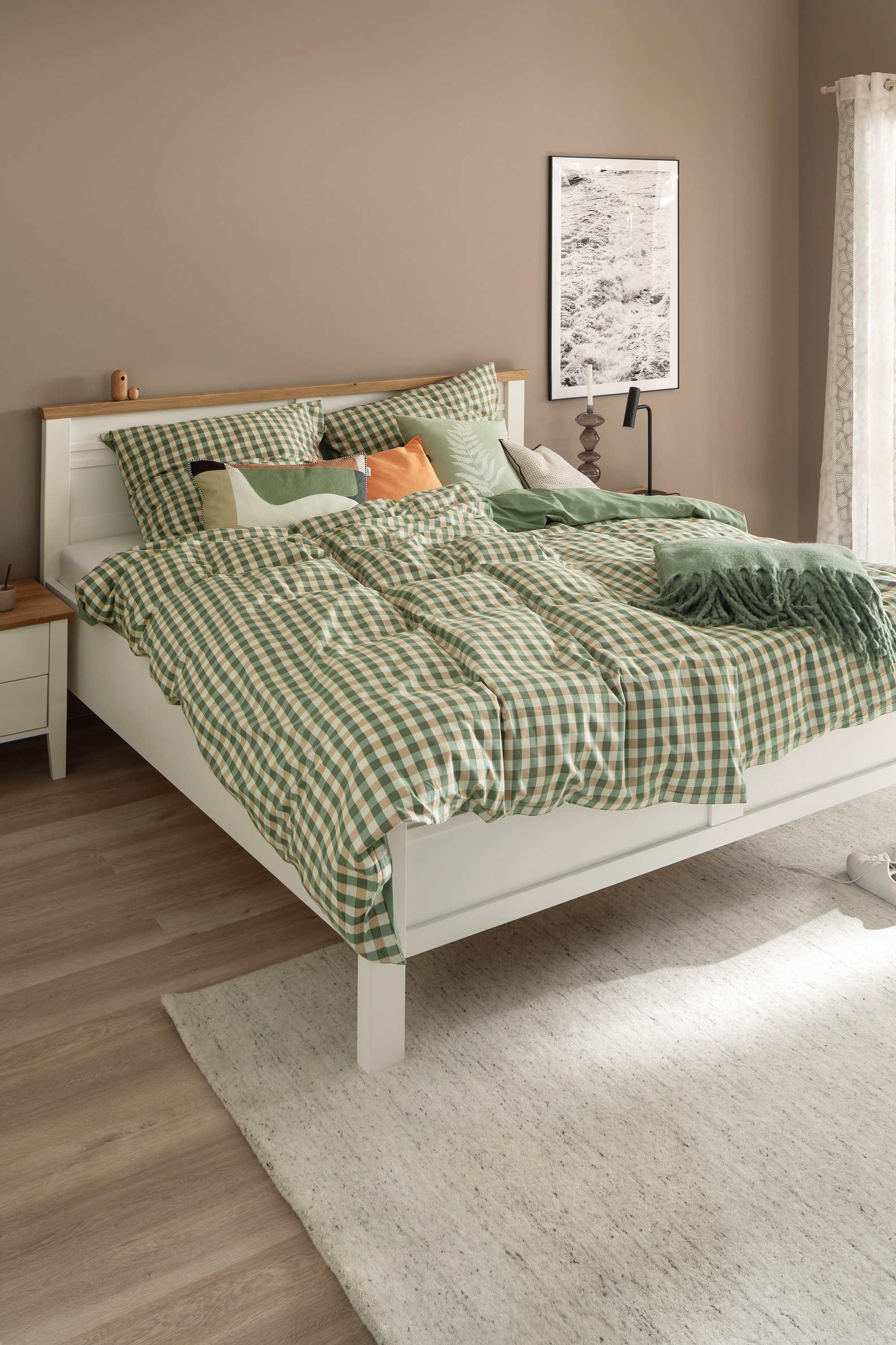 SCHÖNER WOHNEN-Kollektion Wendebettwäsche "Vichy" mit weichem Flanellcharak günstig online kaufen