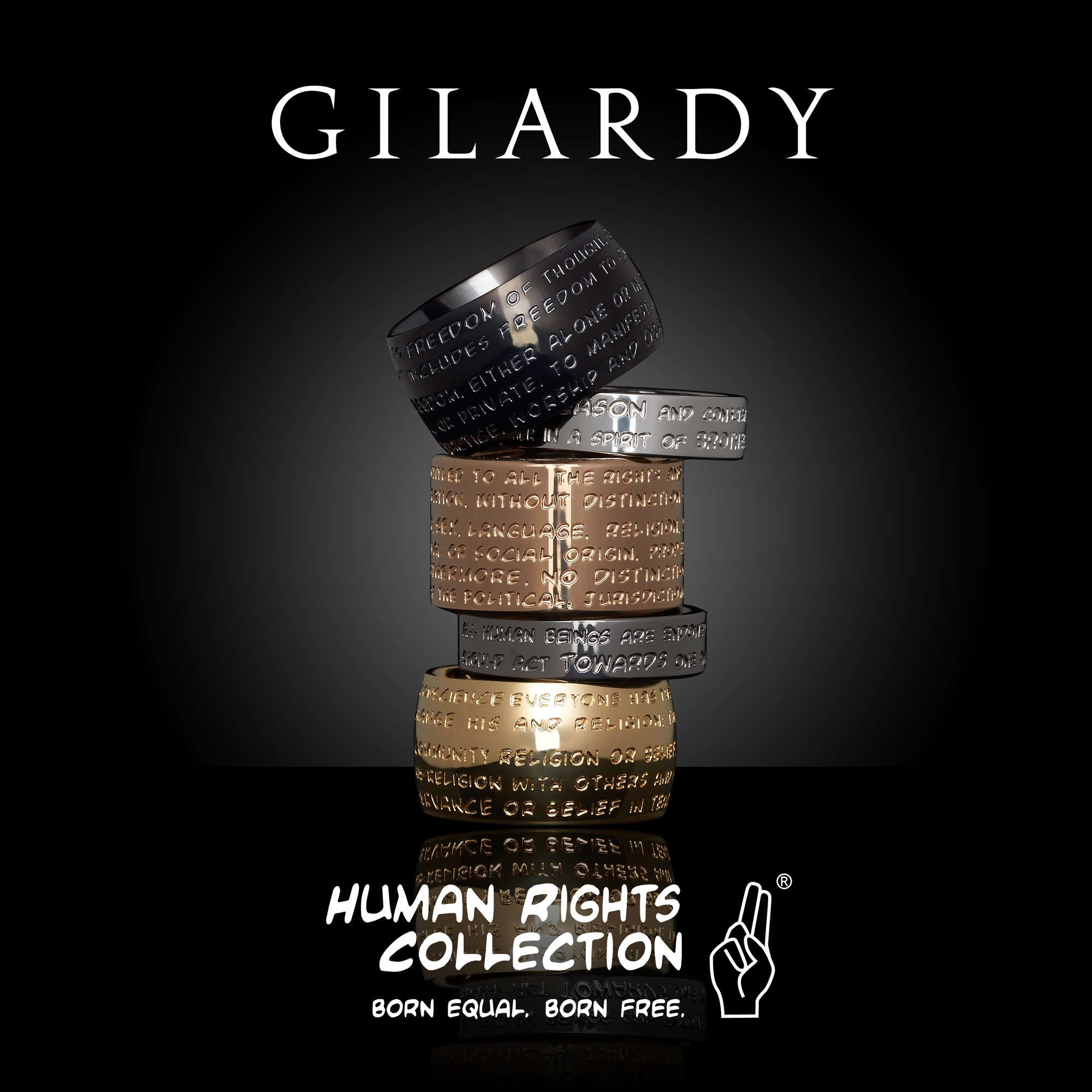 Gilardy Armband »Edelstahl Leder«