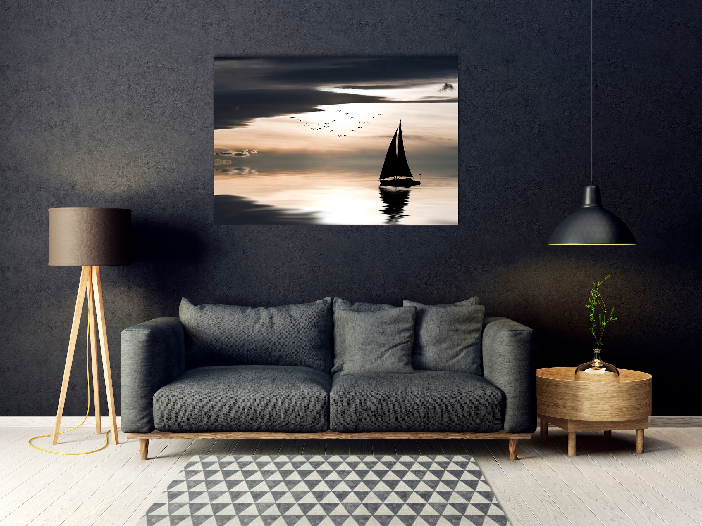 queence Acrylglasbild "Etellix", Meer-Meer-Spa-Spa Bilder-Schiffe-Meer Bild günstig online kaufen