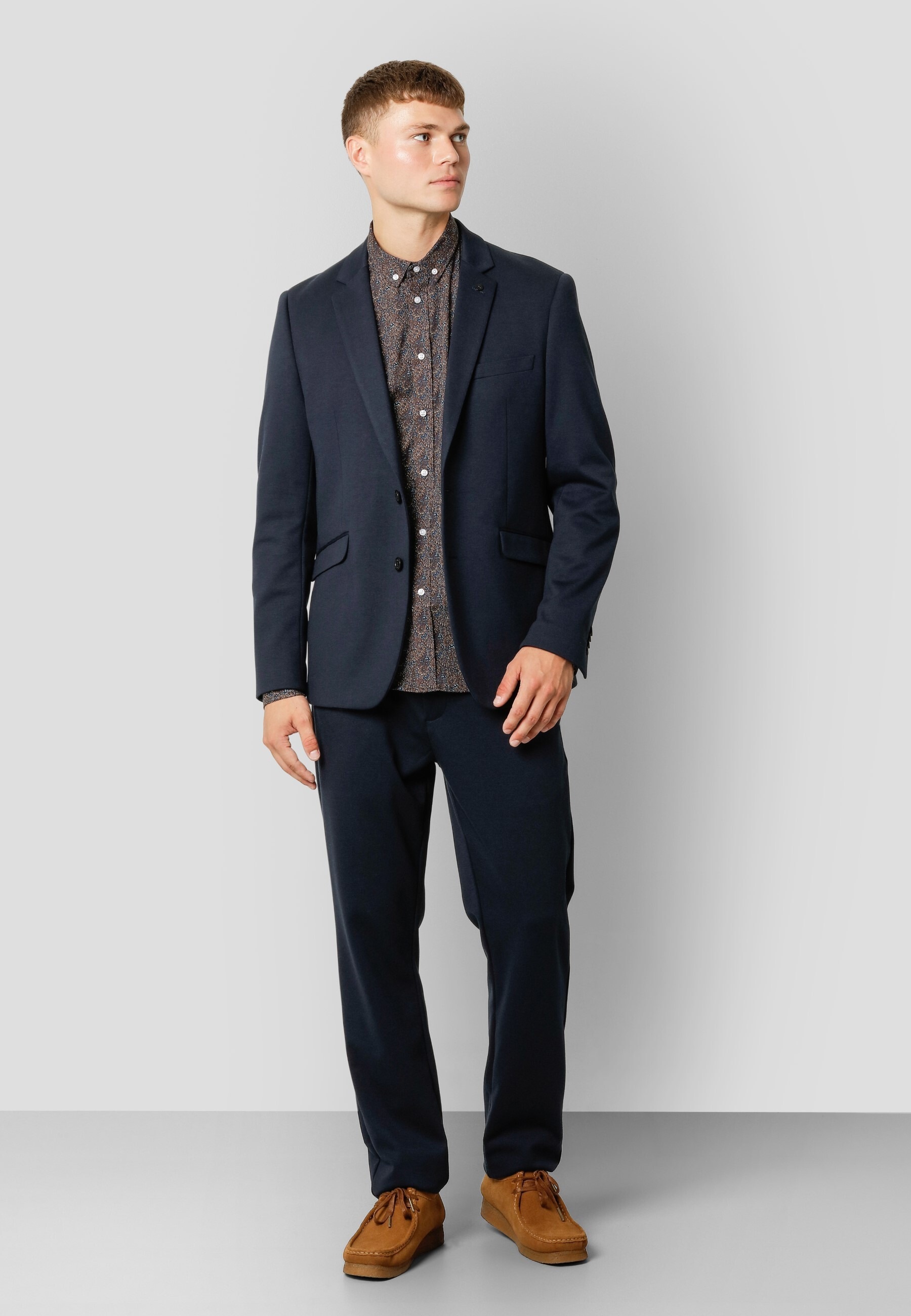 Clean Cut Copenhagen Winterjacke »Clean Cut Copenhagen Milano Jersey Blazer« 1 Stk. tlg. ohne Kapuze