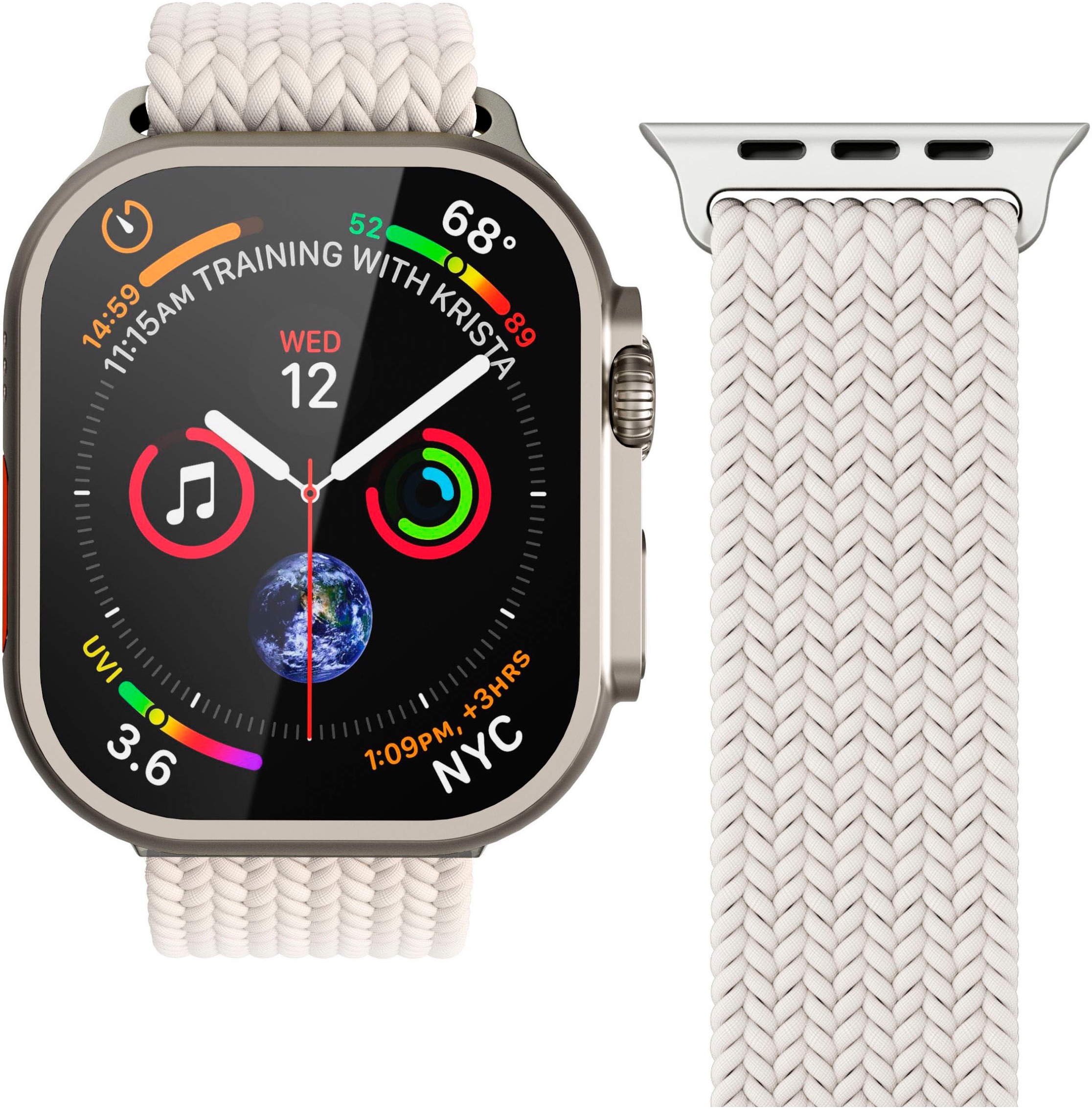VONMÄHLEN Smartwatch-Armband »Watch Strap - Woven Loop - Armband für Apple Watch 42/44/45/49 mm«