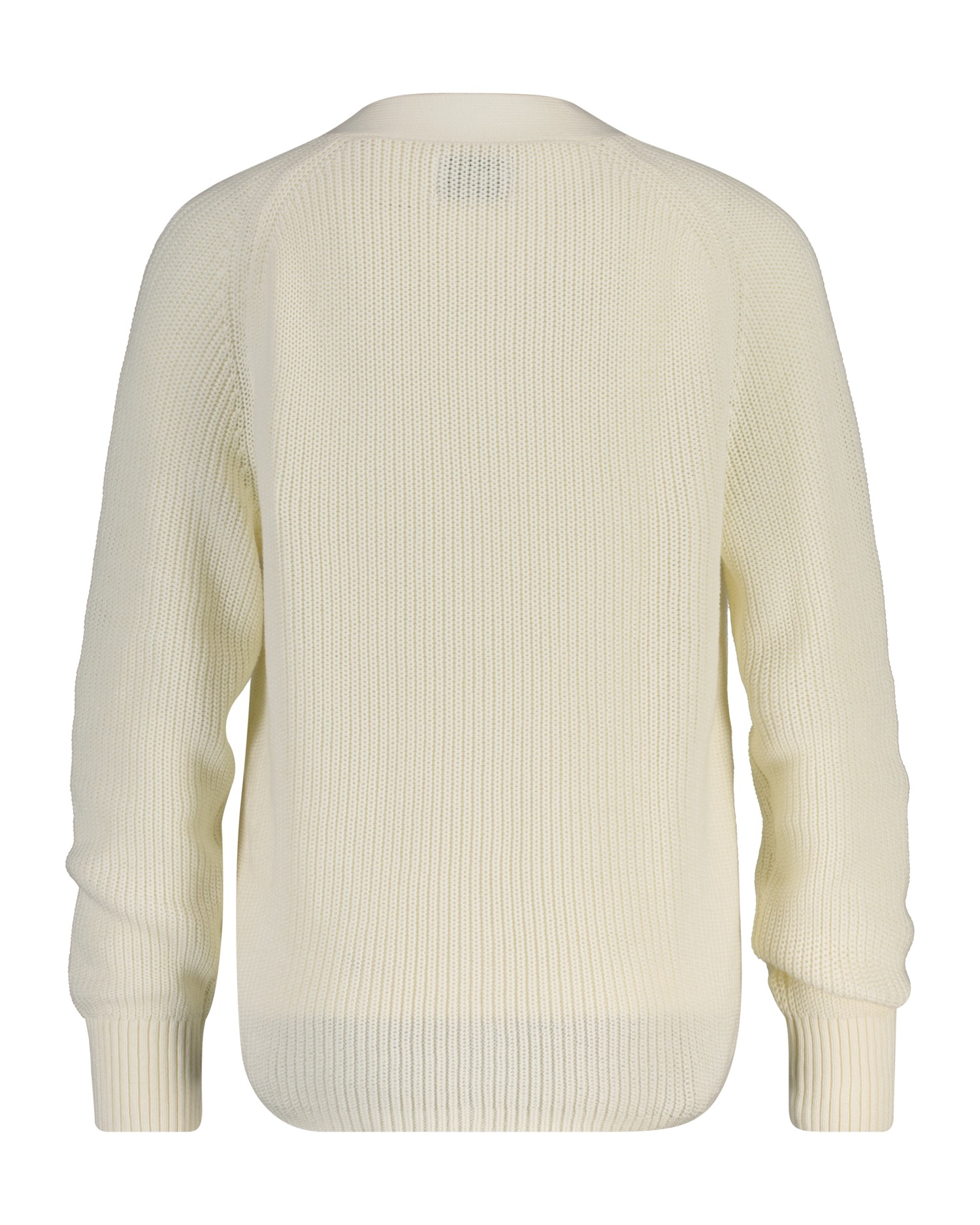 Gant Cardigan "RIBBED KNIT COTTON" Regular fit mit V-Ausschnitt günstig online kaufen