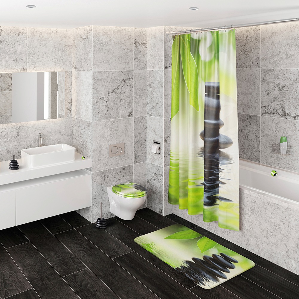 Sanilo Badaccessoire-Set »Harmony« bestehend aus WC-Sitz, Badteppich, Stöpsel, Seifenspender, WC-Bürste