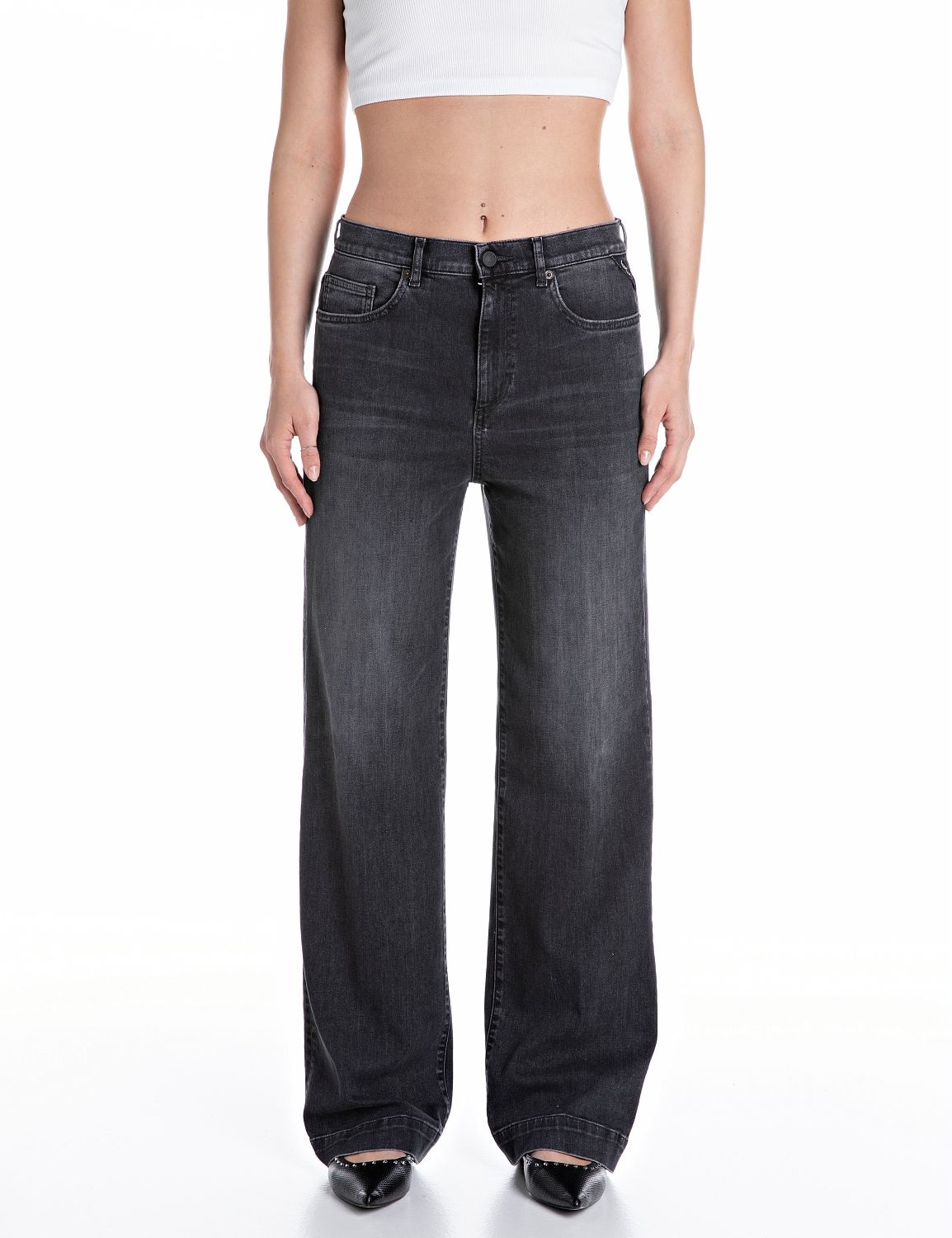 Straight-Jeans »MELJA«, mit weitem Bein