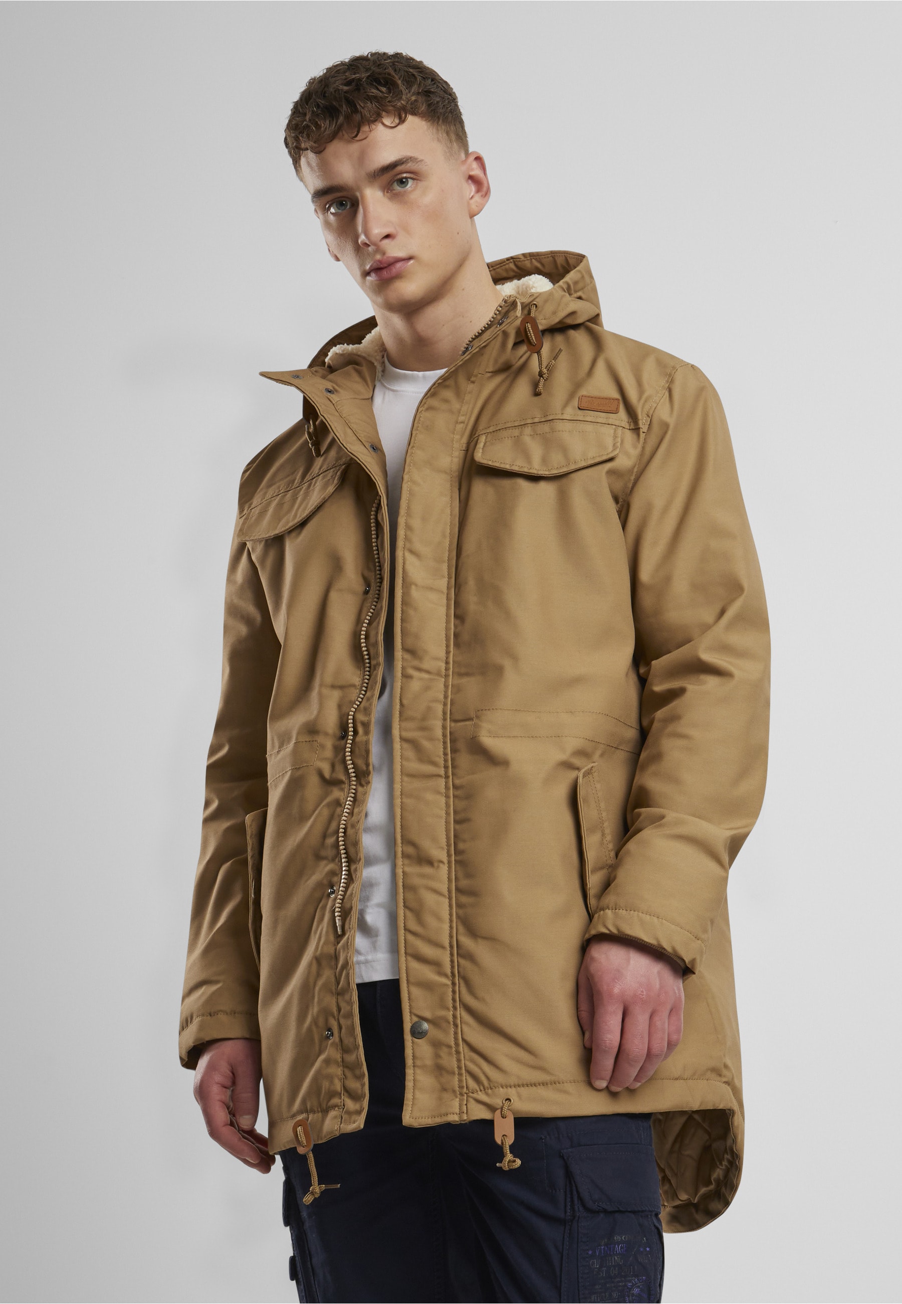 Brandit Winterjacke »Brandit Herren Marsh Lake Parka« 1 Stk. tlg. mit Kapuze