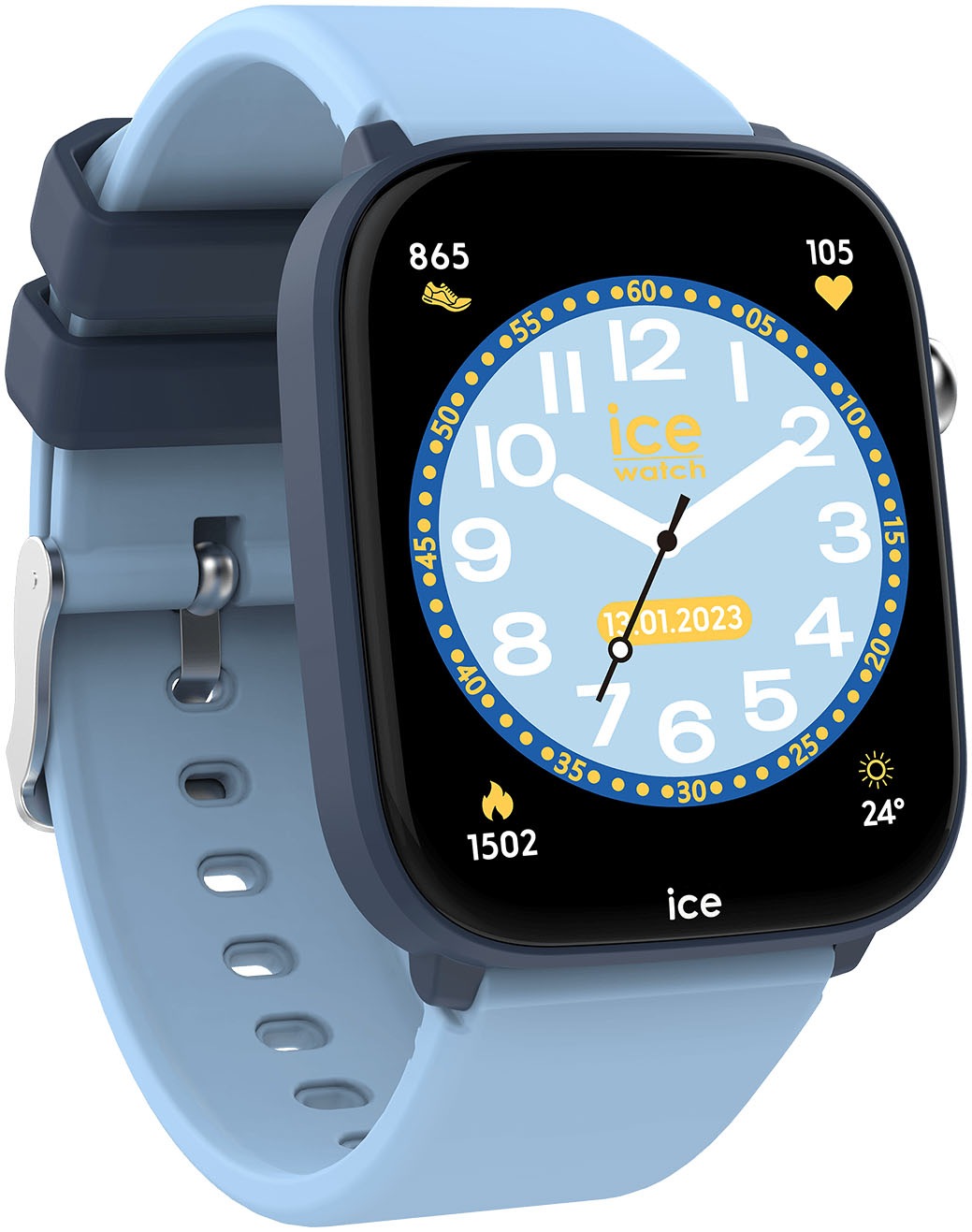 ice-watch Smartwatch »ICE smart junior 3.0 - Find My - 1.75«, Armbanduhr, Kinderuhr, Silikonarmband, Bluetooth, Geschenkidee,digital)