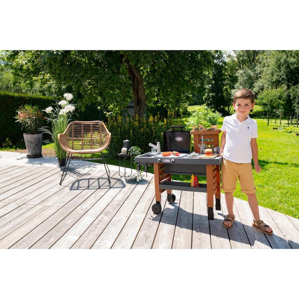 Smoby Spielküche »Outdoor Gartenküche«, mit Grill, Spülbecken und Wasserpumpfunktion; Made in Europe