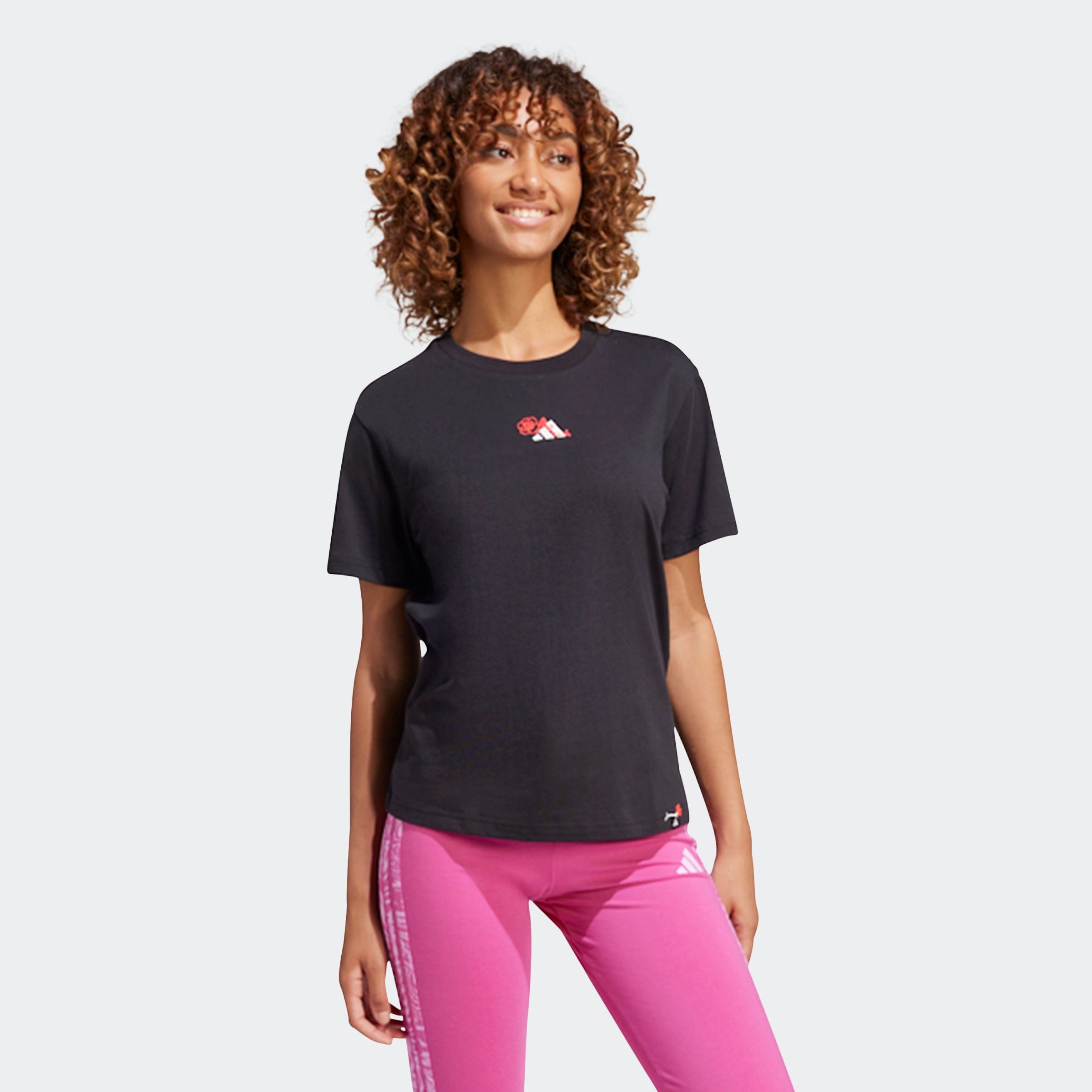 adidas Sportswear T-Shirt "W L MINI TEE" sportlicher Stil, mit auffälliger günstig online kaufen