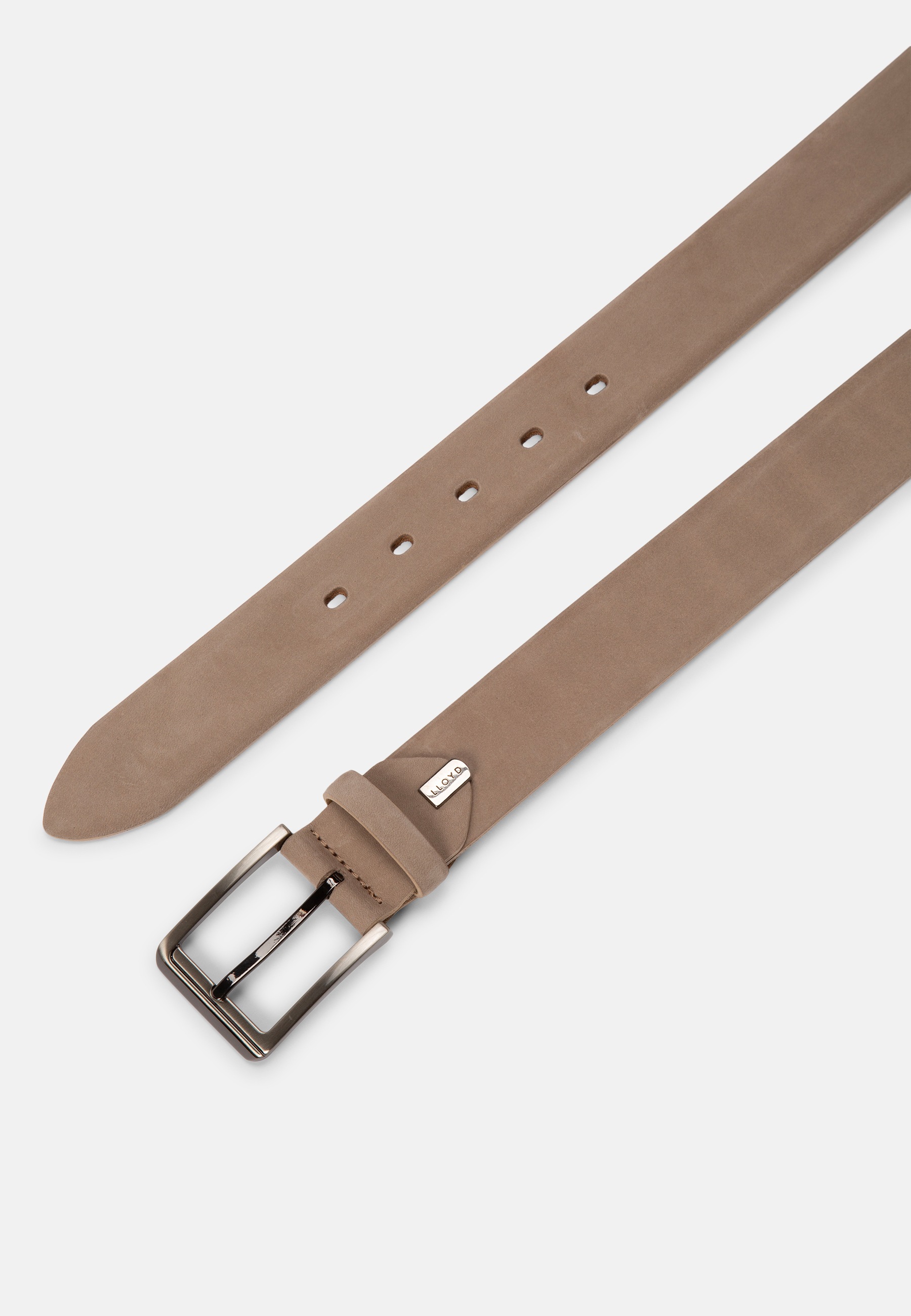 Ledergürtel LLOYD MEN’S BELTS "Lloyd Belts Herrengürtel 0229", Herren, Gr. 95, taupe, Leder, Gürtel Ledergürtel 3