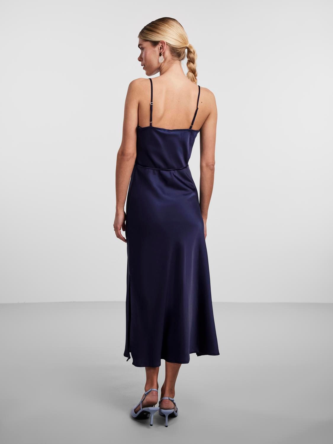 Y.A.S Spaghettikleid "YASTHEA STRAP LONG DRESS S. NOOS", Sommerkleid günstig online kaufen