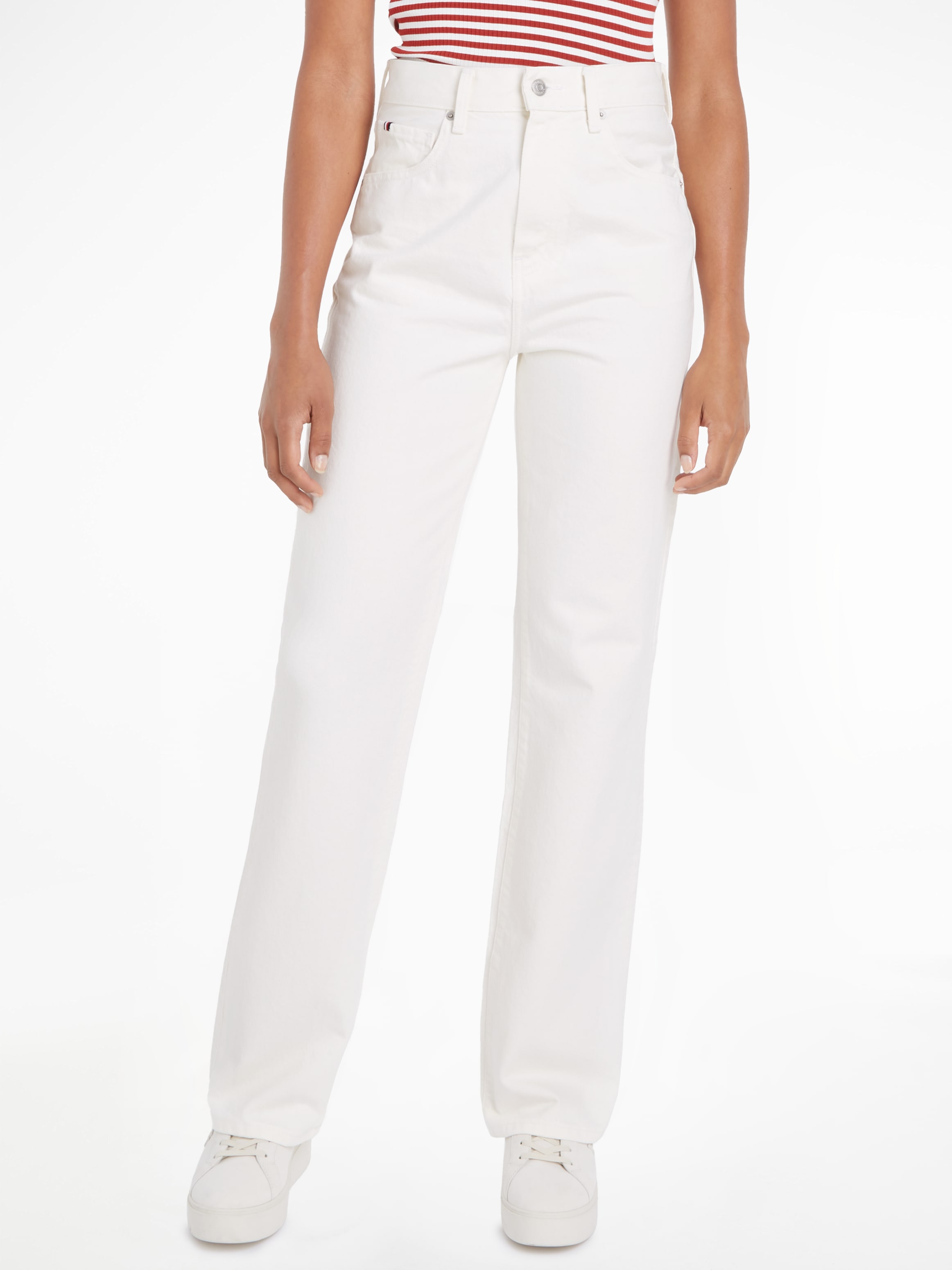 TOMMY HILFIGER Džinsai »RELAXED BOOTCUT HW ECRU« su L...