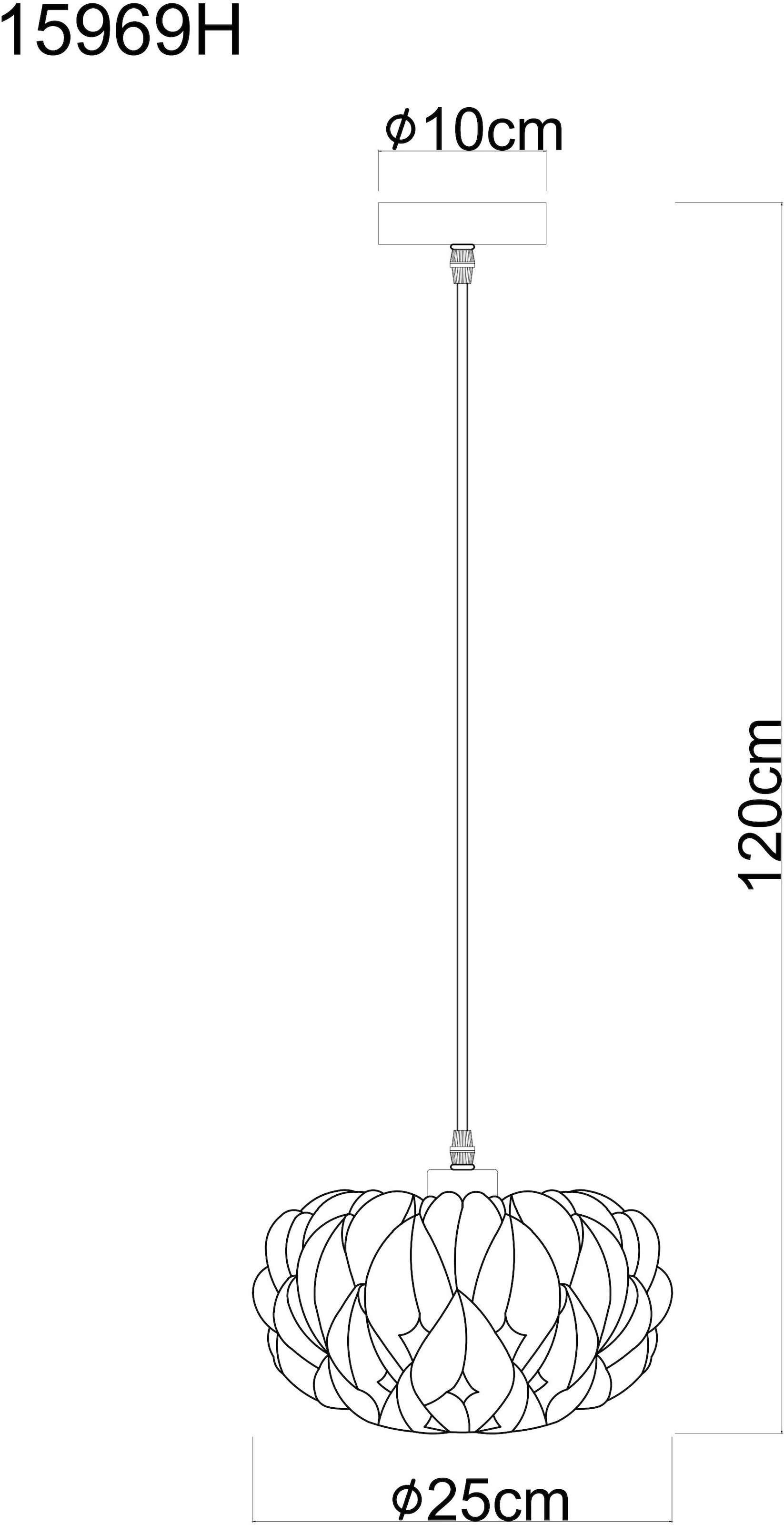 GLOBO LIGHTING Hängeleuchte »JUANA« E27 1 Stk. Chrom-Pendelleuchte, Spiegeloptik, höhenverstellbar, E27, Ø250mm