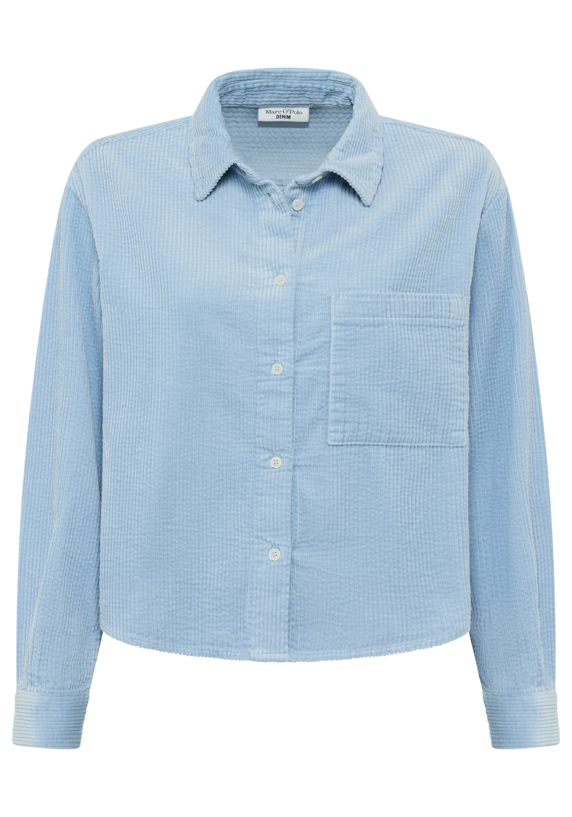 Marc OPolo DENIM Langarmbluse Cordbluse loose fit mit lässiger Bubble-Struk günstig online kaufen