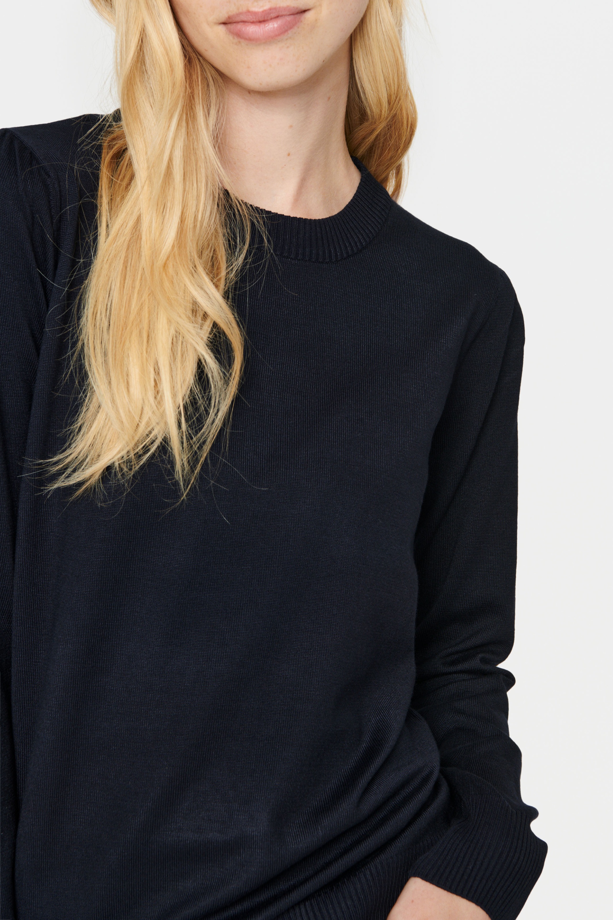 Saint Tropez MilaSZ Women's Knit Pullover Blue M 2