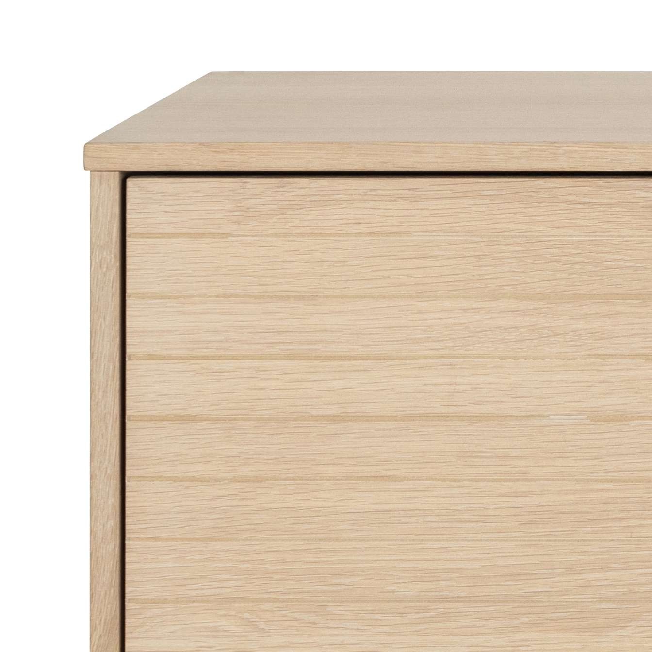 ACTONA GROUP Sideboard »Kensington«, Anrichte, 4 Türen und 4 Böden weiss pigmentiert Eiche, 180x40x80cm