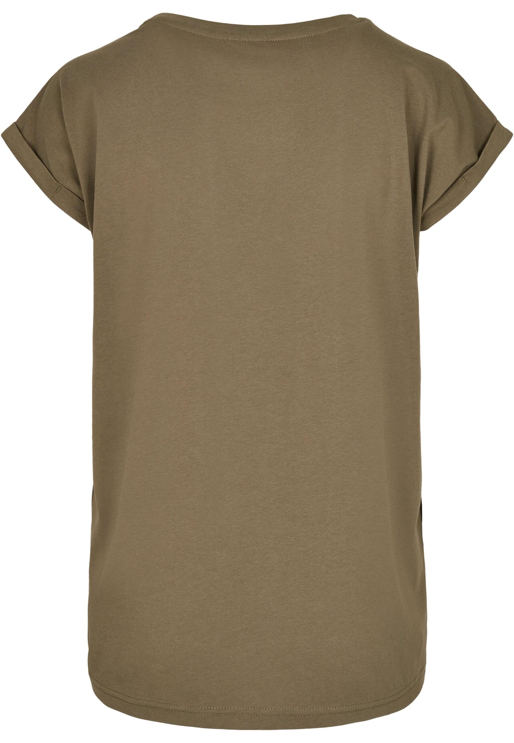 URBAN CLASSICS Kurzarmshirt »Urban Classics Damen Ladies Organic Extended Shoulder Tee«, (1 tlg.)