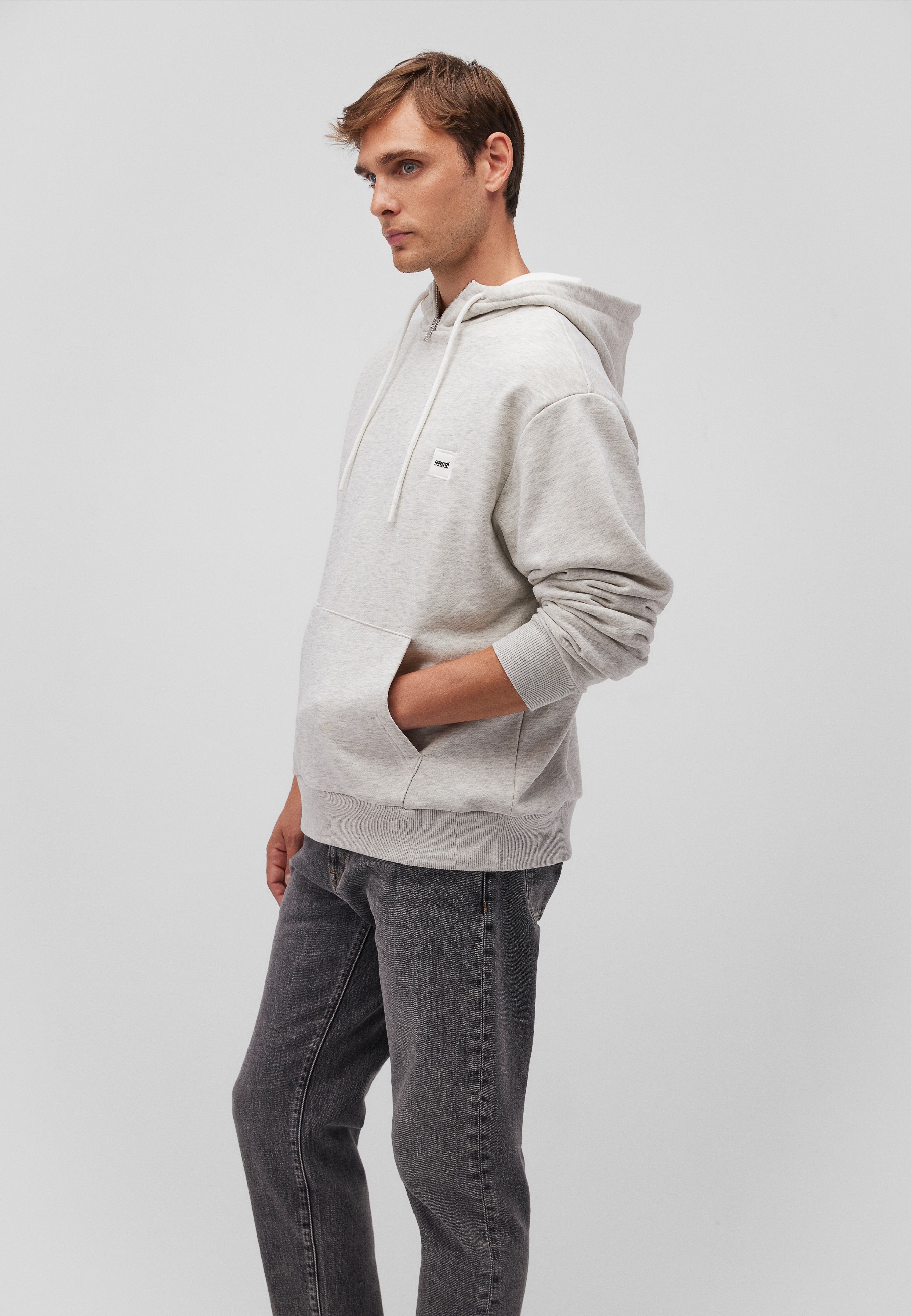 Mavi Kapuzenpullover »HALF ZIP HOODIE«, Hoodie mit Logo und Reißverschluss