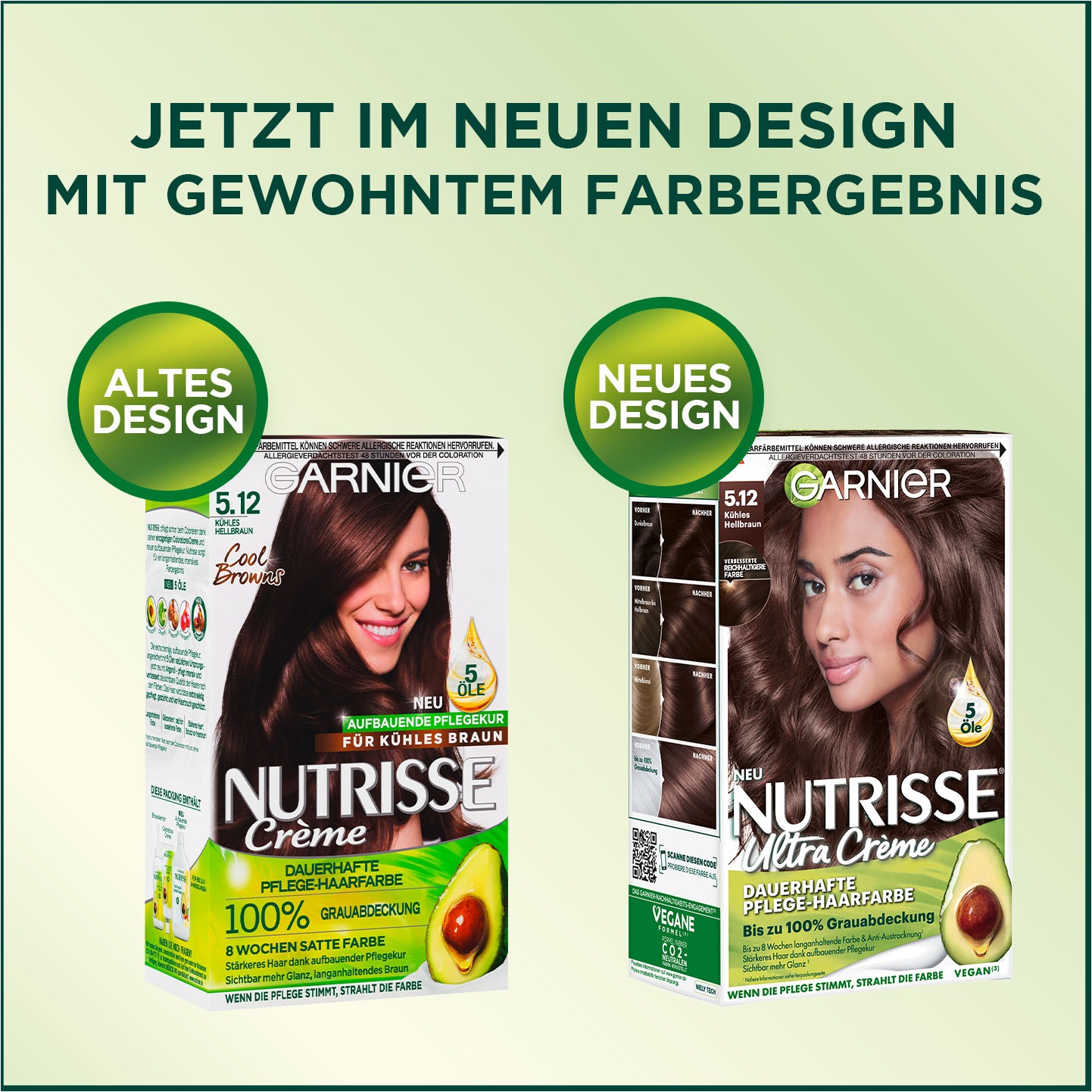 GARNIER Coloration »Garnier Nutrisse Creme«, (Packung, 3 tlg.), mit pflegender Formel