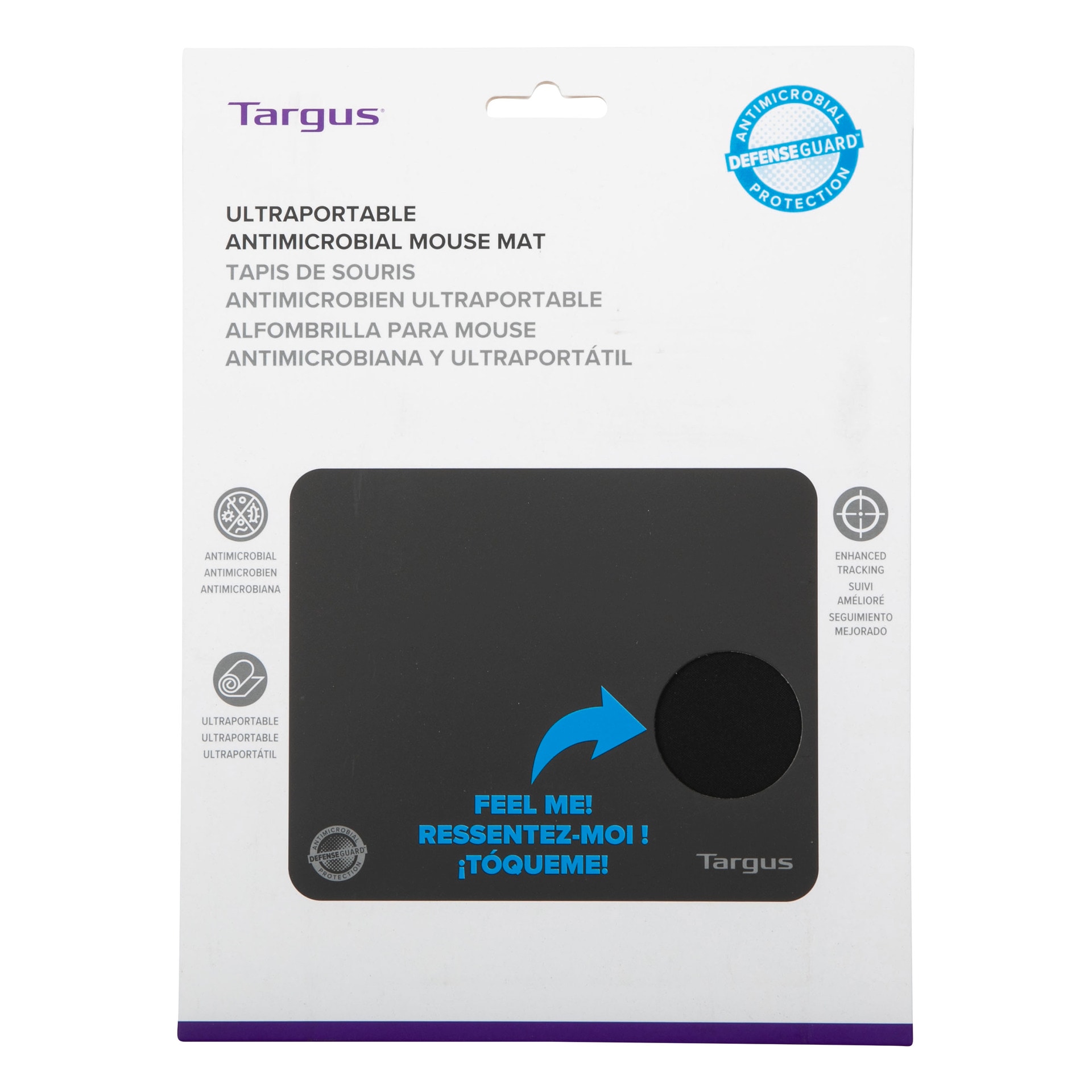 Targus Mauspad »Ultraportable antimikrobielle Mausmatte«