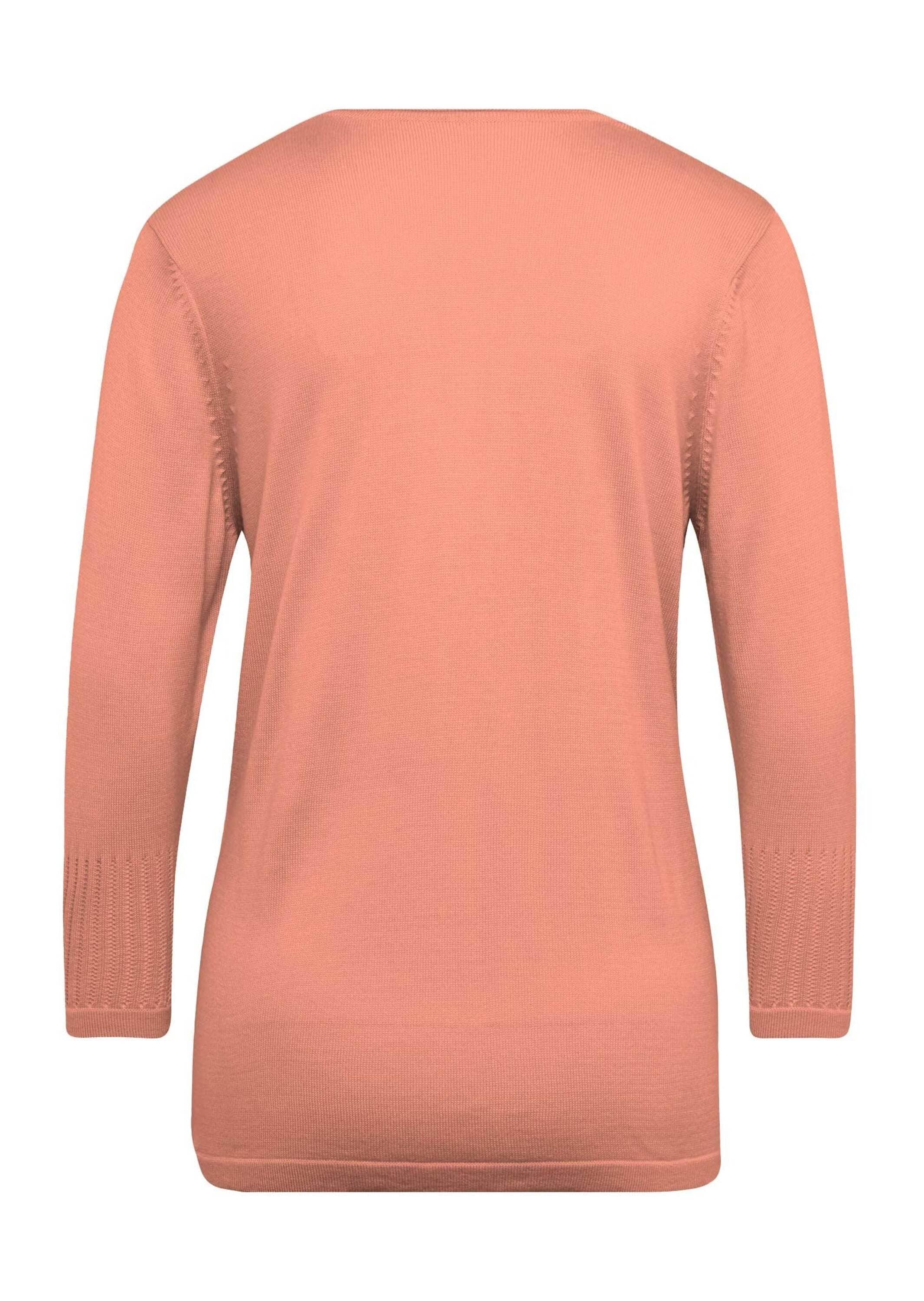 GOLDNER 3/4 Arm-Pullover »Gepflegter Ajour-Pullover mit femininen Durchbrüchen«