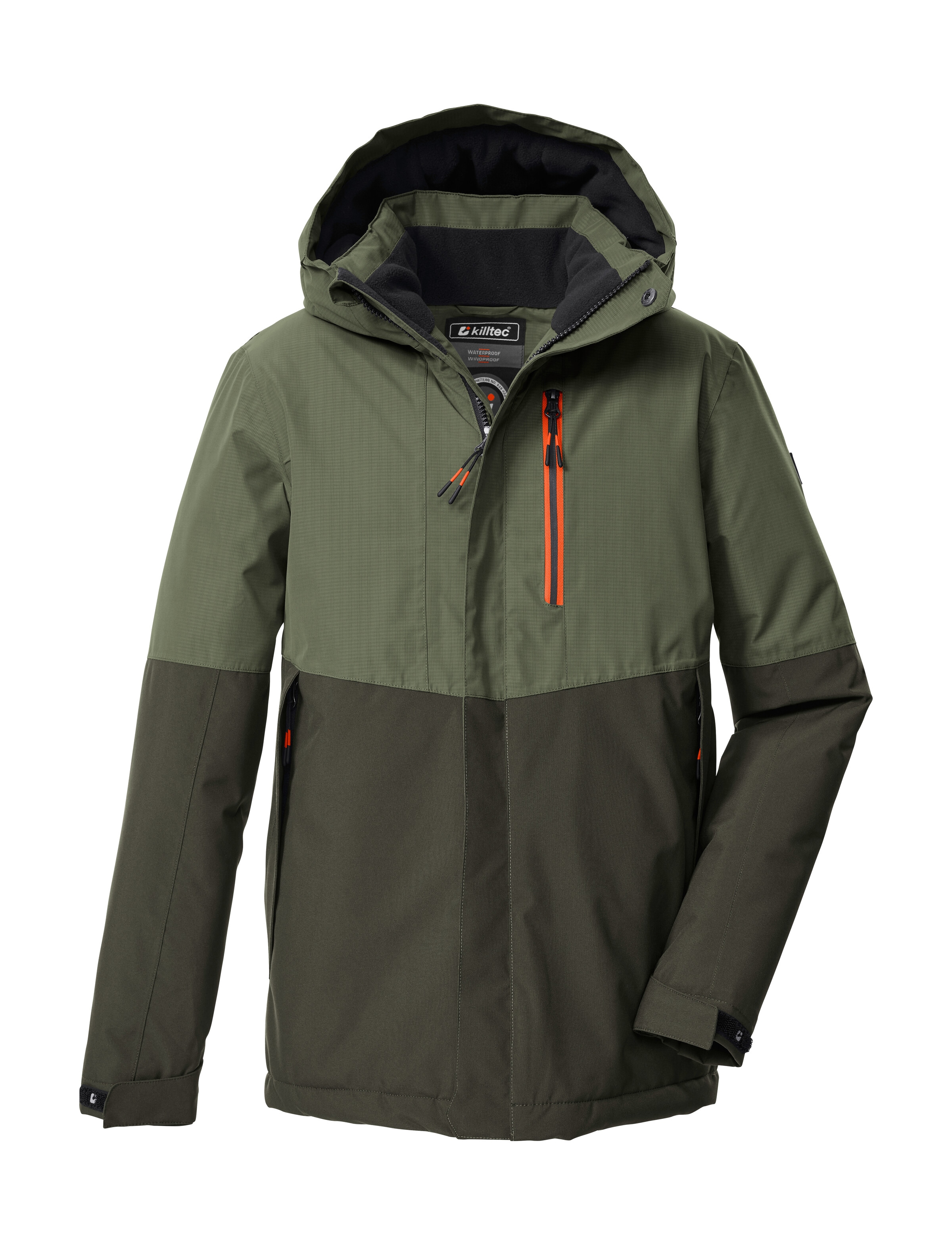 Killtec Funktionsjacke "KOW 222 BYS JCKT" Wind- u. wasserdichte Kinderjacke mit Fleece, reflektierender Print