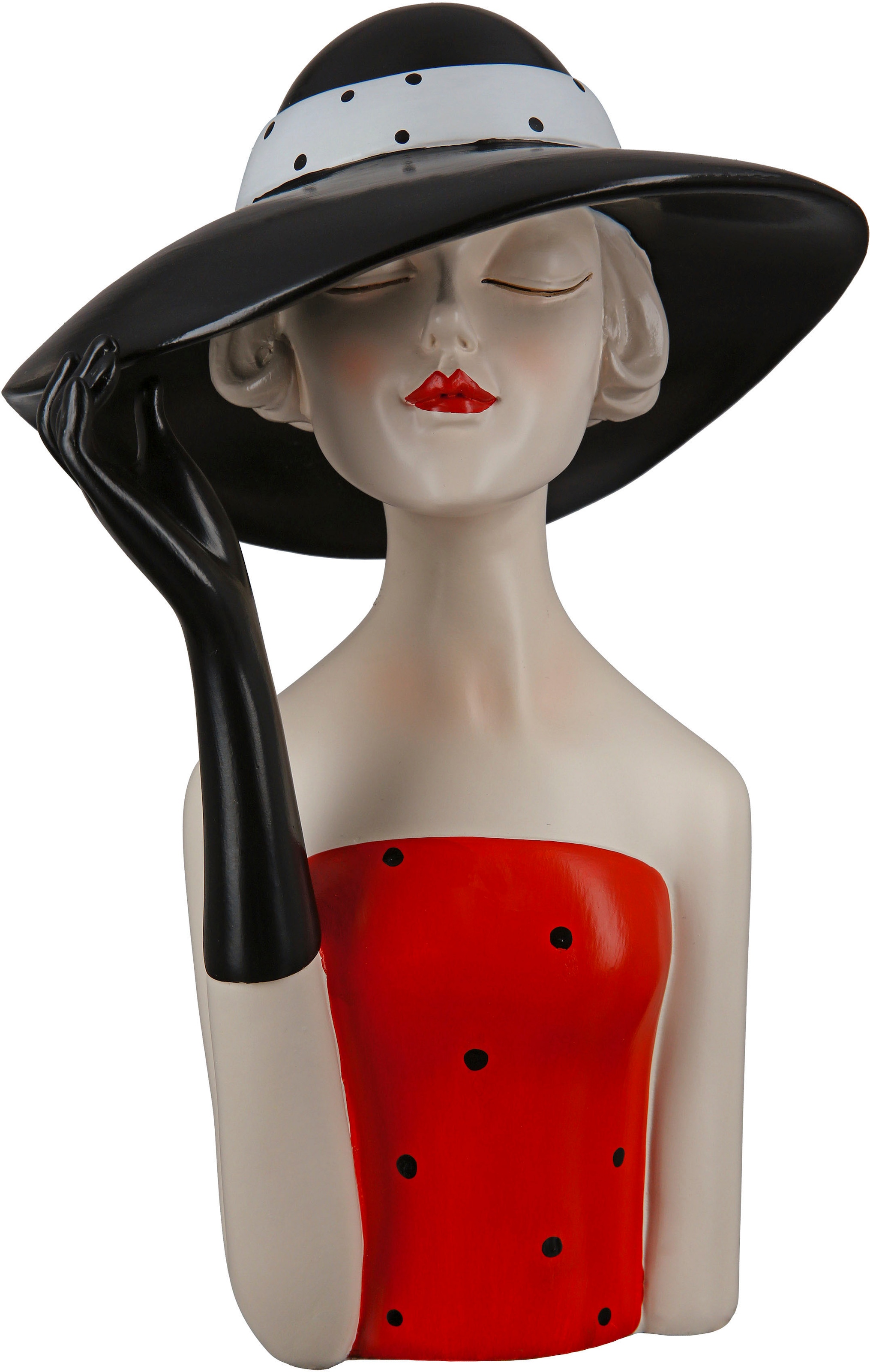 GILDE Dekofigur »Figur Lady mit schwarzem kaufen Hut« BAUR 
