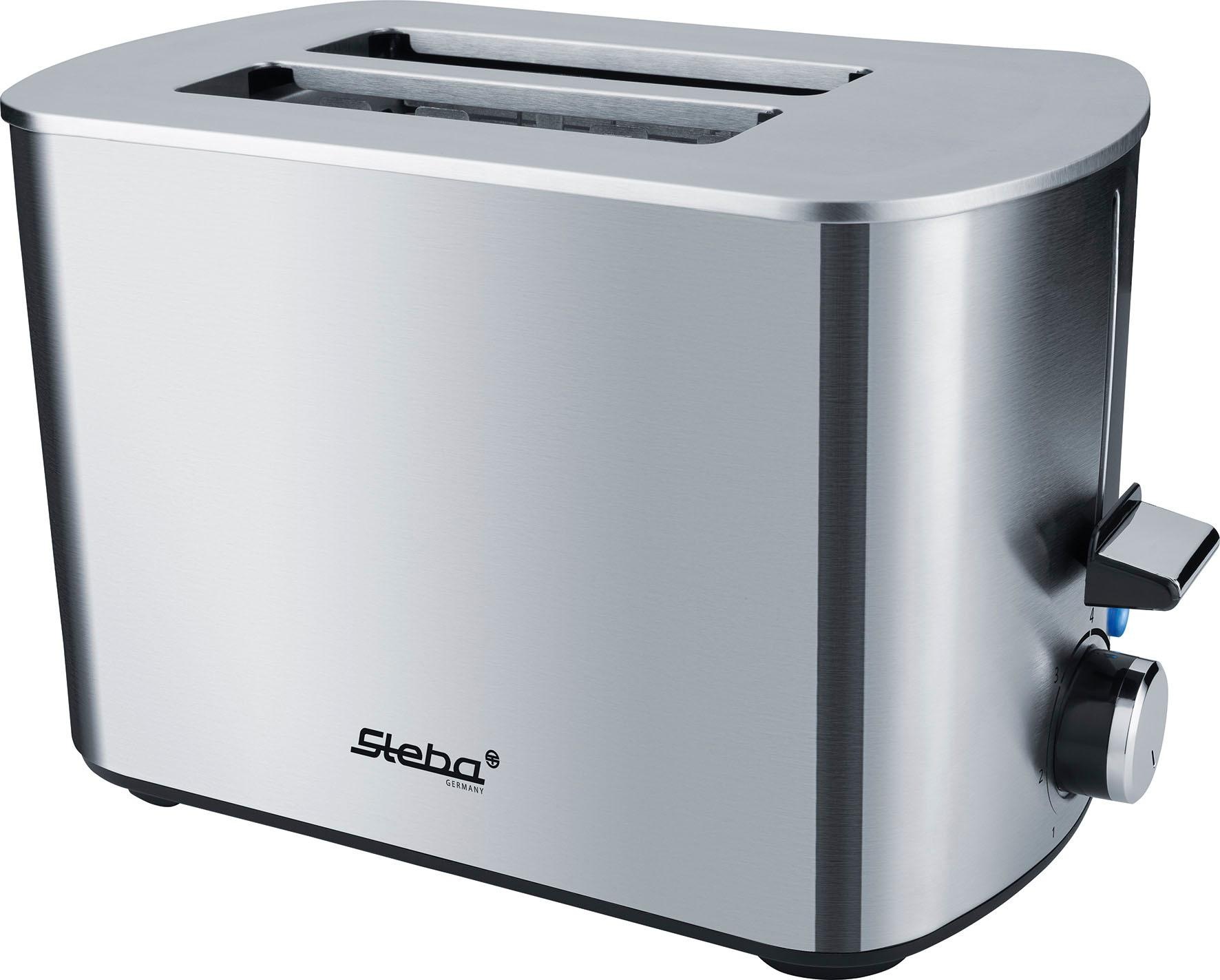 Steba Toaster "TO 20 INOX", 2 kurze Schlitze, 850 W