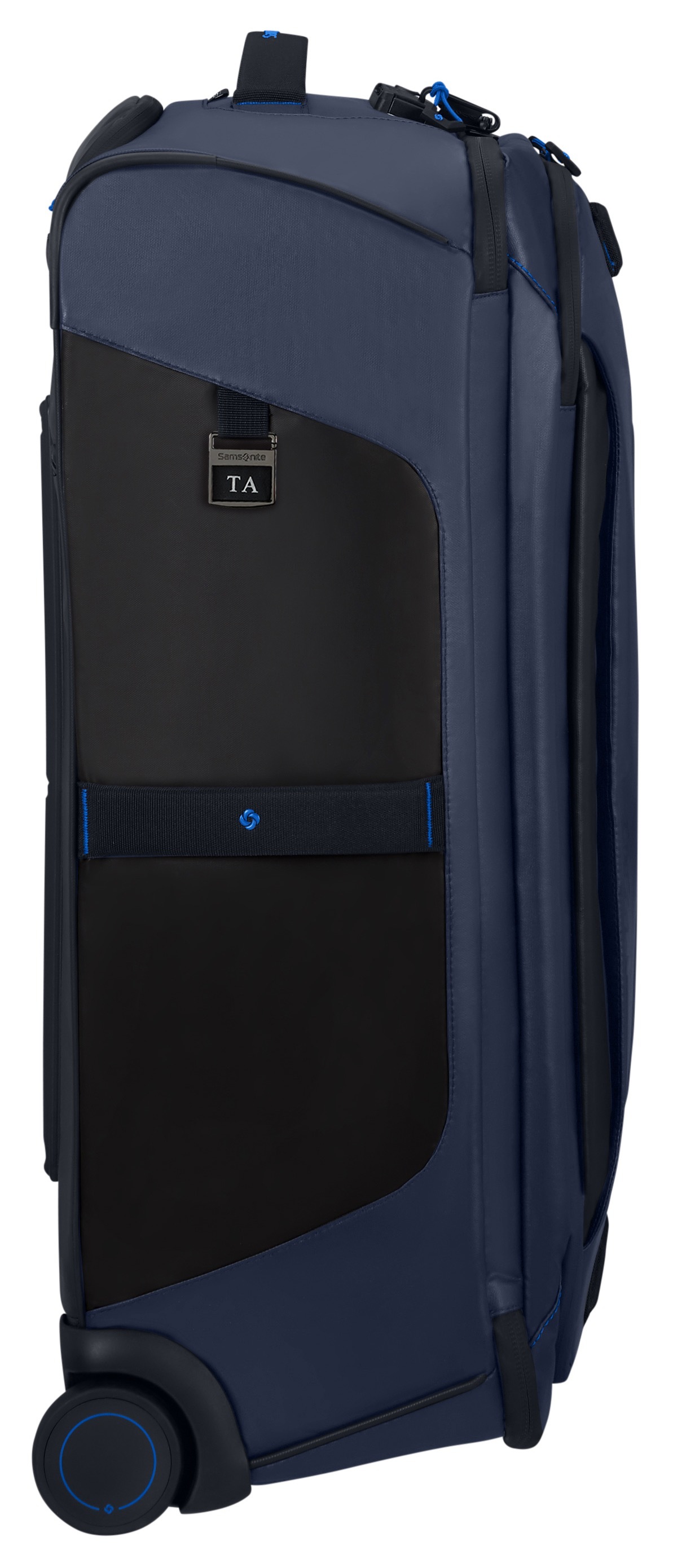 Weichgepäck-Trolley SAMSONITE "ECODIVER 67", Gr. B/H/T: 43cm x 67cm x 28cm 76 l, blau (blau nights), Nylon, Koffer, Reisetasche, Trolley Weichschalenkoffer Koffer TSA-Zahlenschloss 5