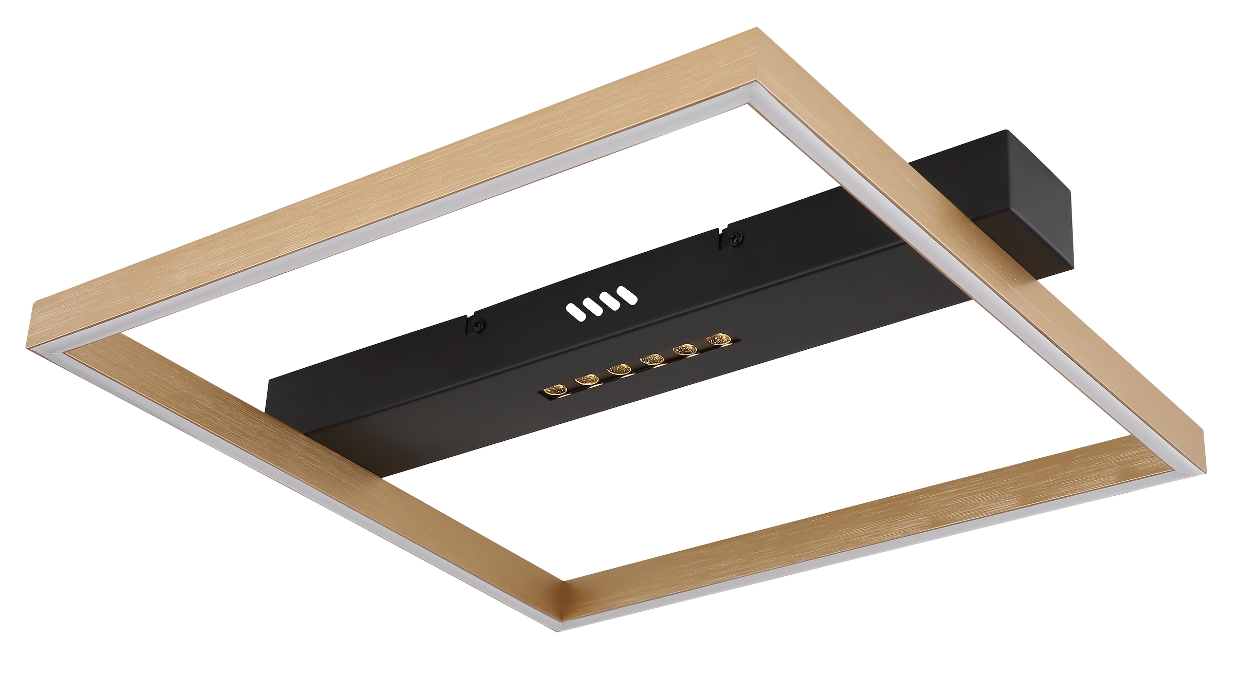 GLOBO LIGHTING LED Deckenleuchte »LUFFY«, Leuchtmittel LED-Modul | LED fest integriert, Deckenlampe/LxBxH: 430x392x69mm/Wohnzimmer/Schlafzimmer/modern
