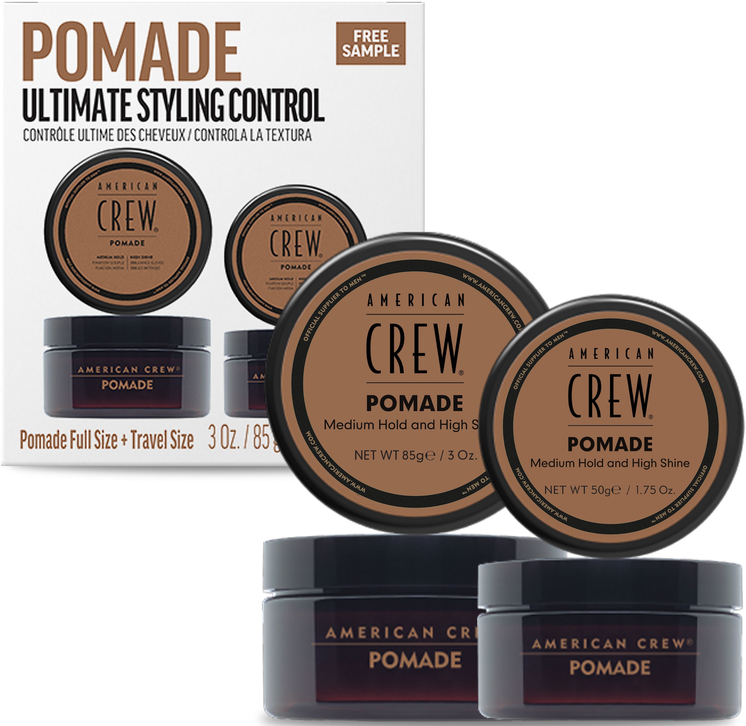 Styling-Creme »Pomade Duo Styling Set - Classic Pomade 85 gr + 50 gr«, (Set, 2 tlg.)