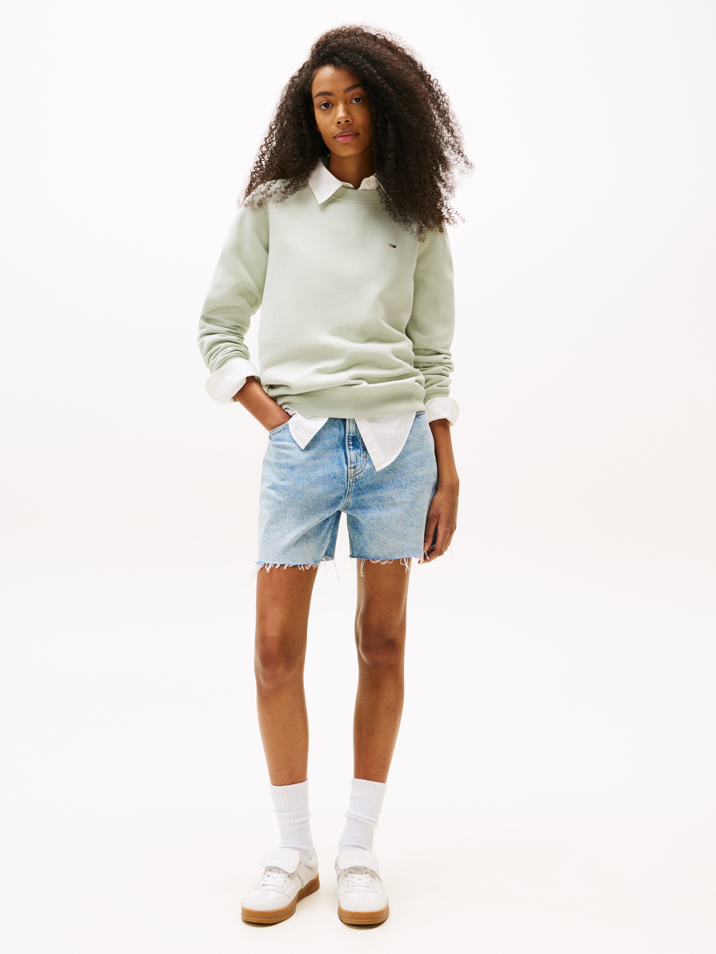 Tommy Jeans Sweatshirt "TJW REG S FLAG CREW", mit Logostickerei günstig online kaufen