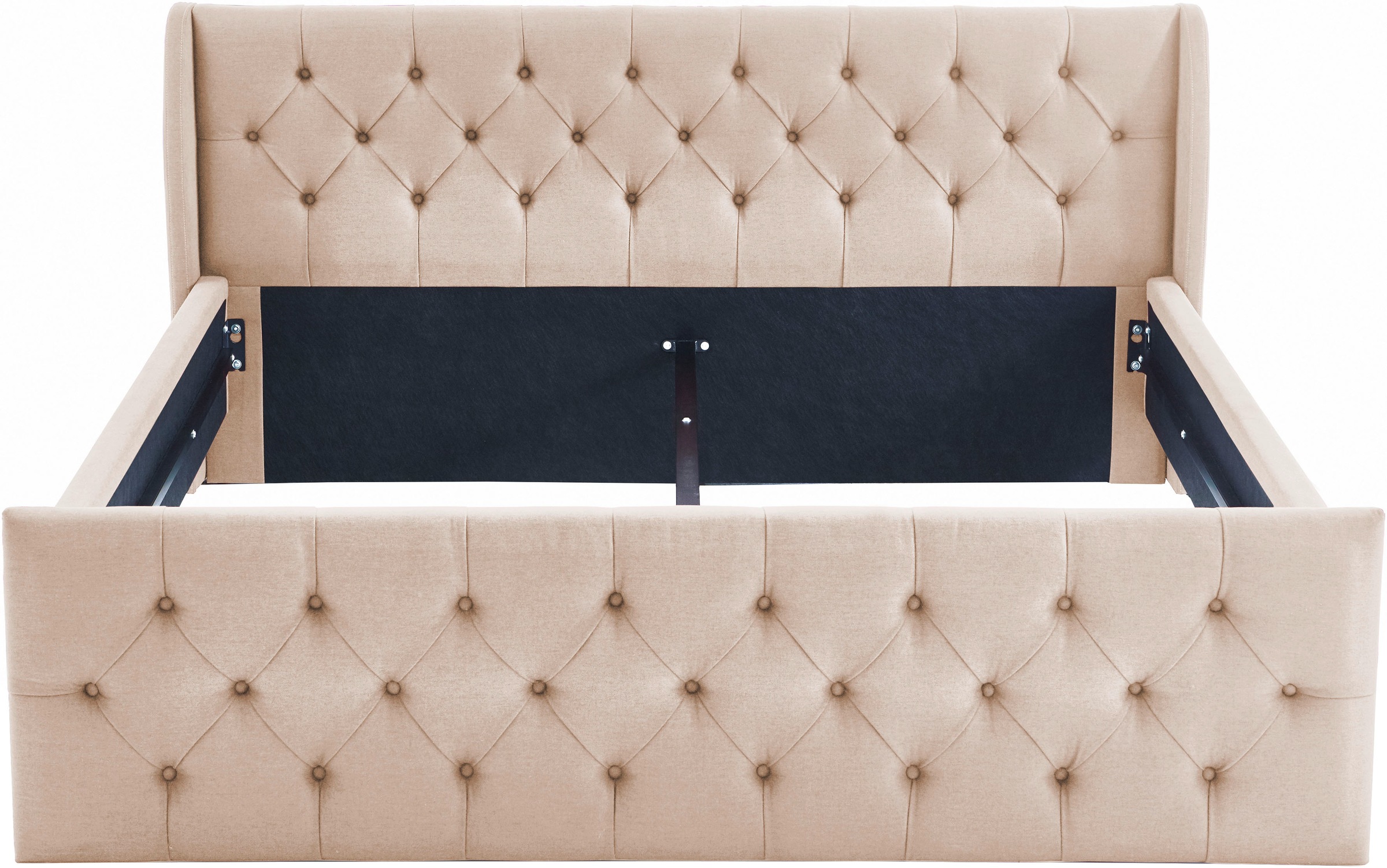 ATLANTIC home collection Bettgestell "TAMINA mit Chesterfieldoptik Kopf- un günstig online kaufen