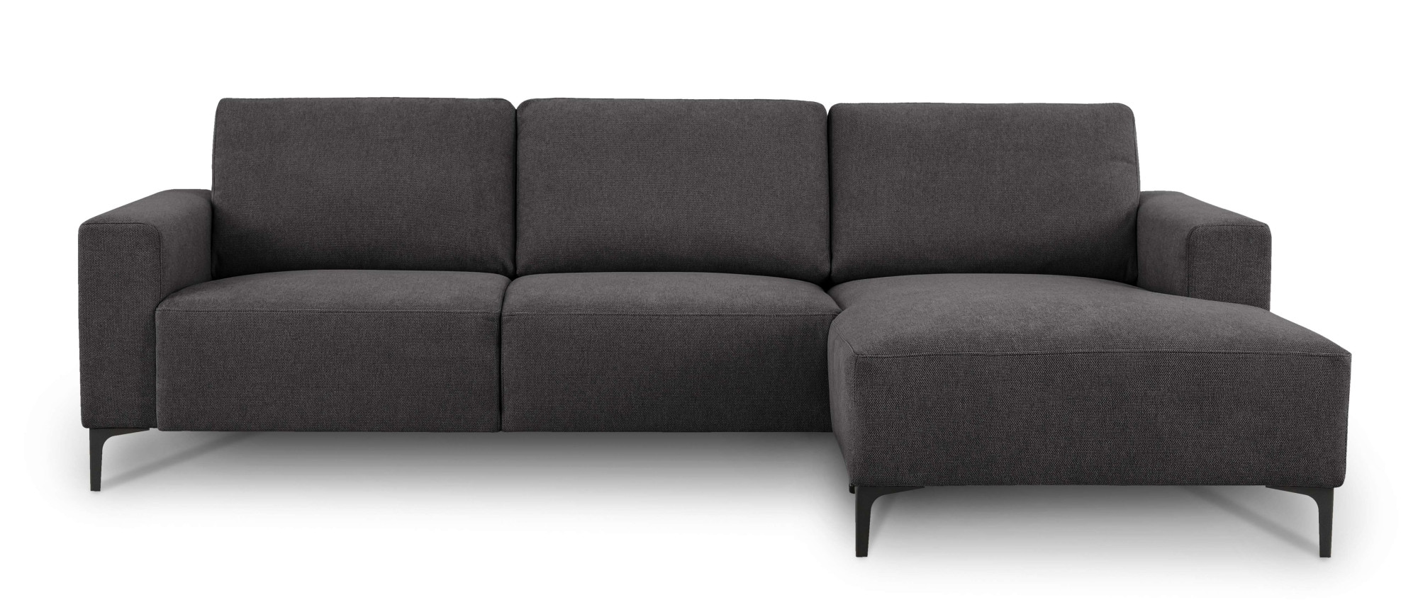 Home affaire Ecksofa »Tournon, L-Form, Breite 262 cm, Webstoff, Chenille«, Designsofa im nordischen Stil, Wellenunterfederung, Metallfüße