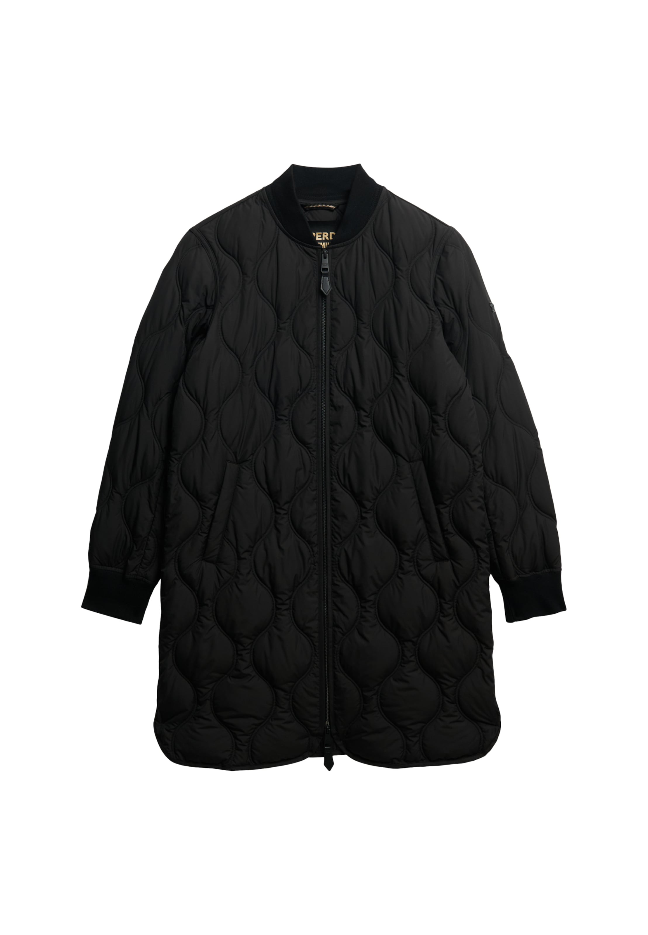 Superdry Steppjacke »LONG QUILTED LINER JACKET«, ohne Kapuze